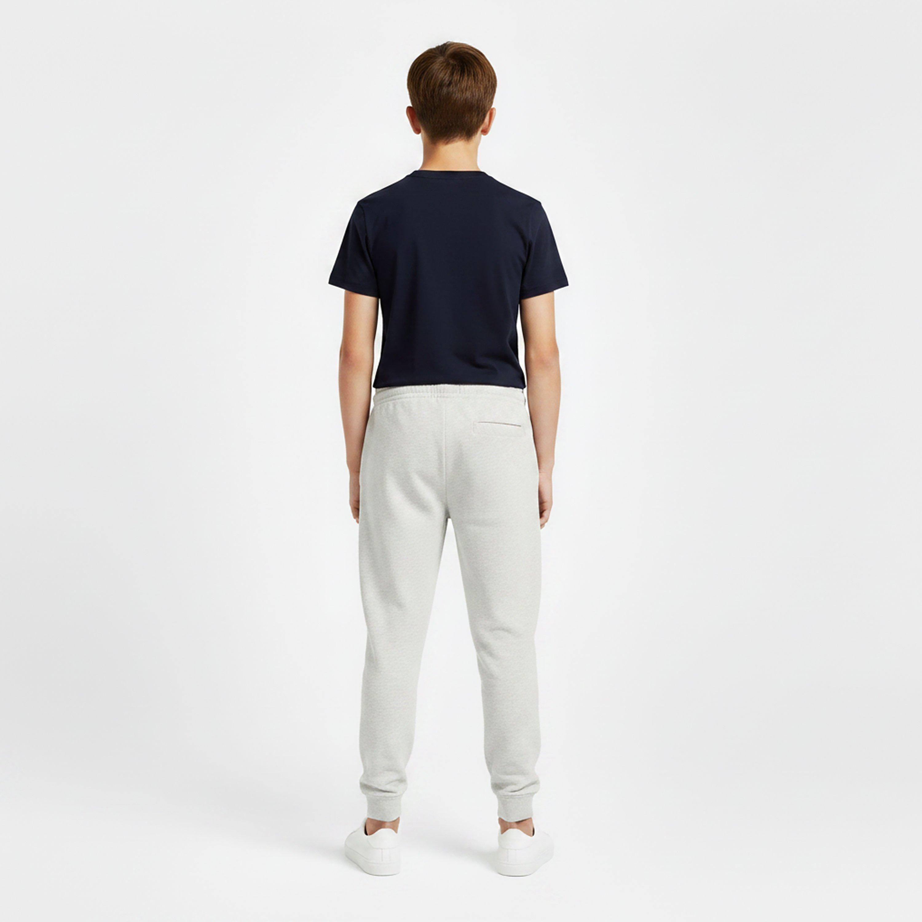 Heather Grey - Tommy Hilfiger - Kids' Heritage Flag Jog Closed Hem Fleece Joggers - 4