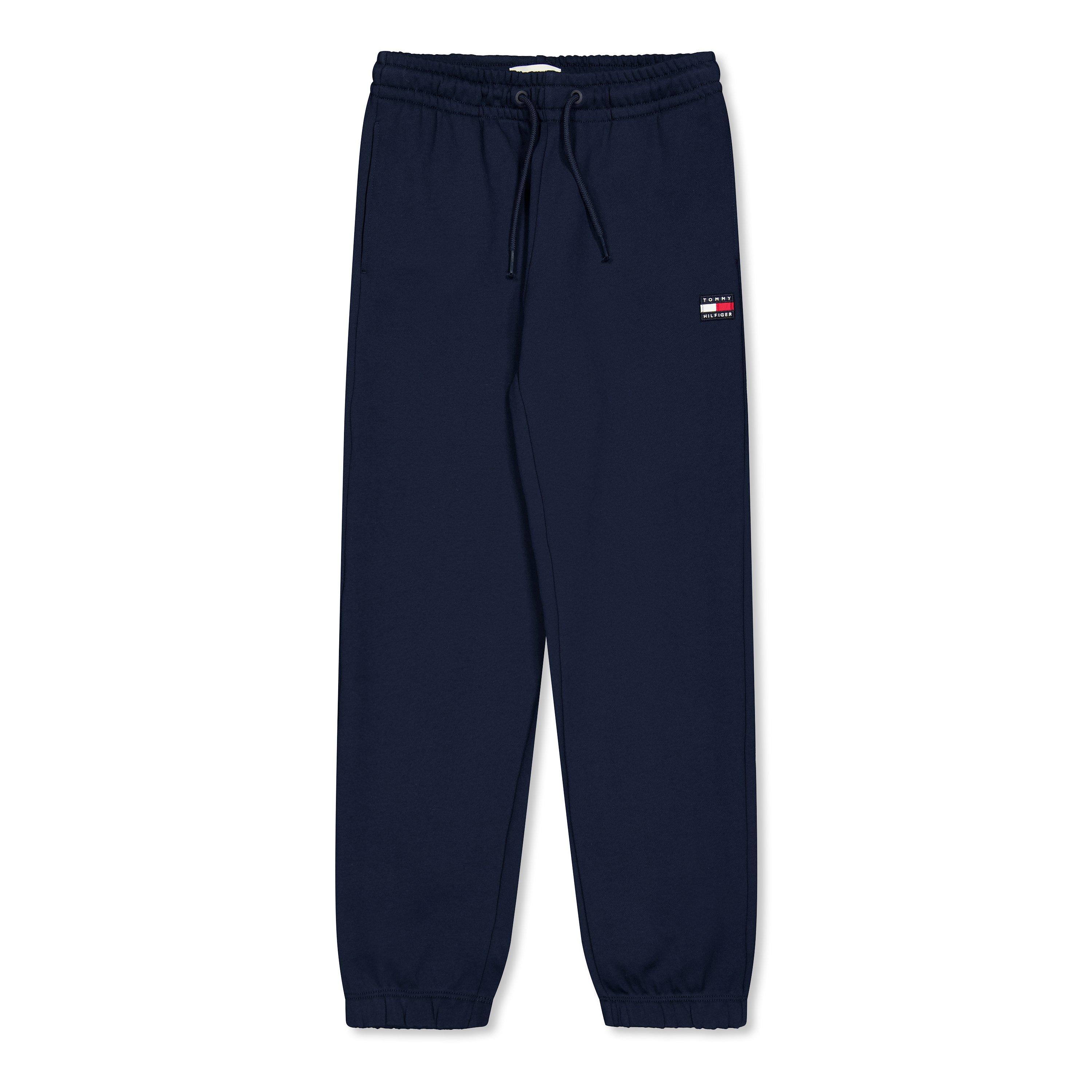 Night Navy - Tommy Hilfiger - Kids' Heritage Flag Jog Closed Hem Fleece Joggers - 1