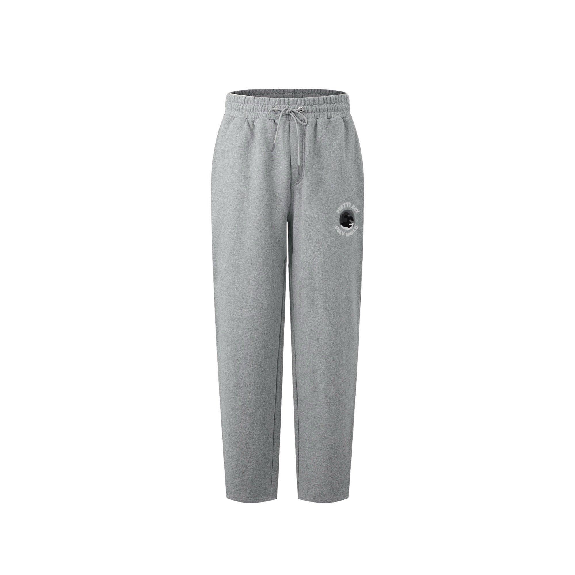 Pretty Boy Ugly World Men's Pbuw Fleece Jogging - Grey/Black - Large