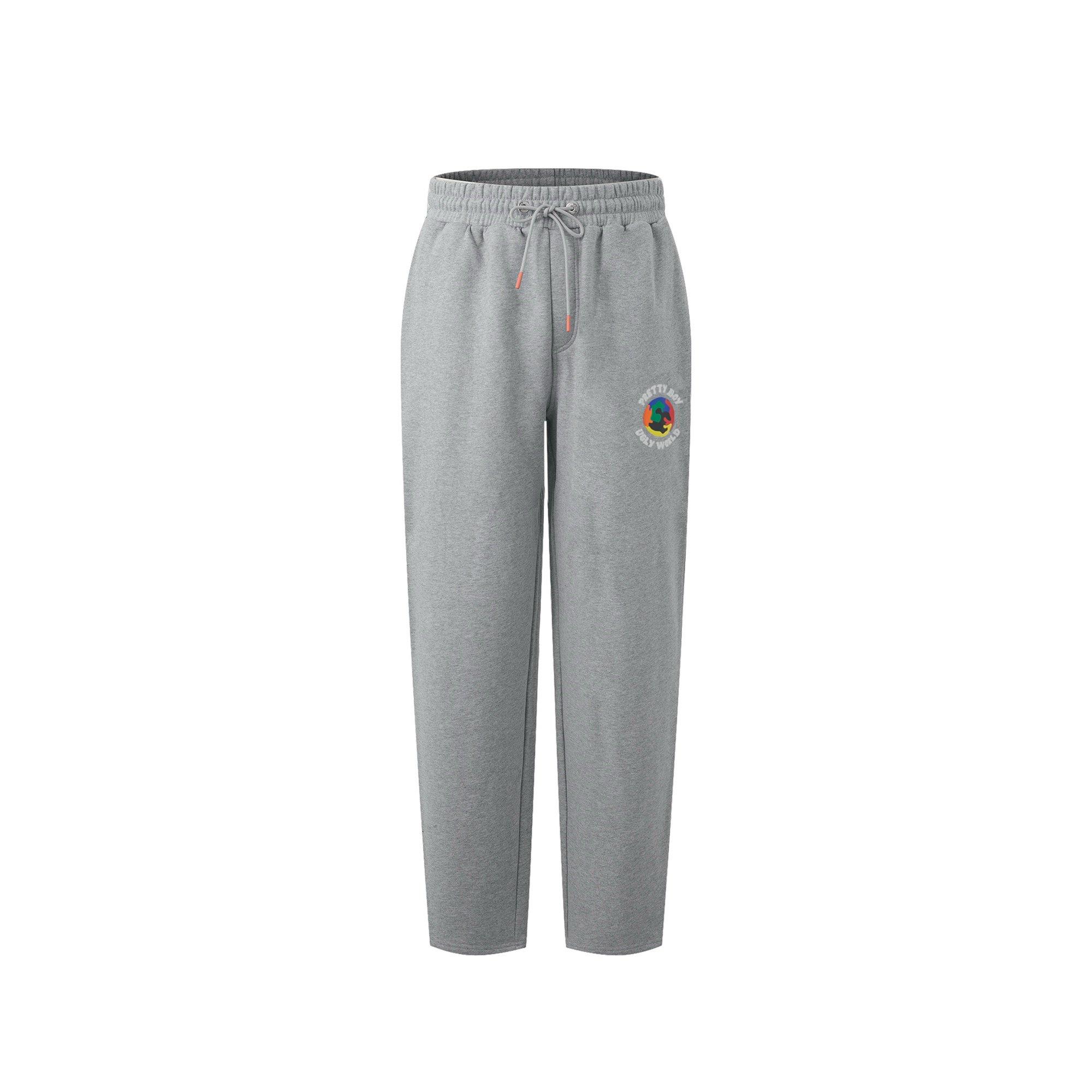 Pretty Boy Ugly World Men's Pbuw Fleece Jogging - Grey/ - Large