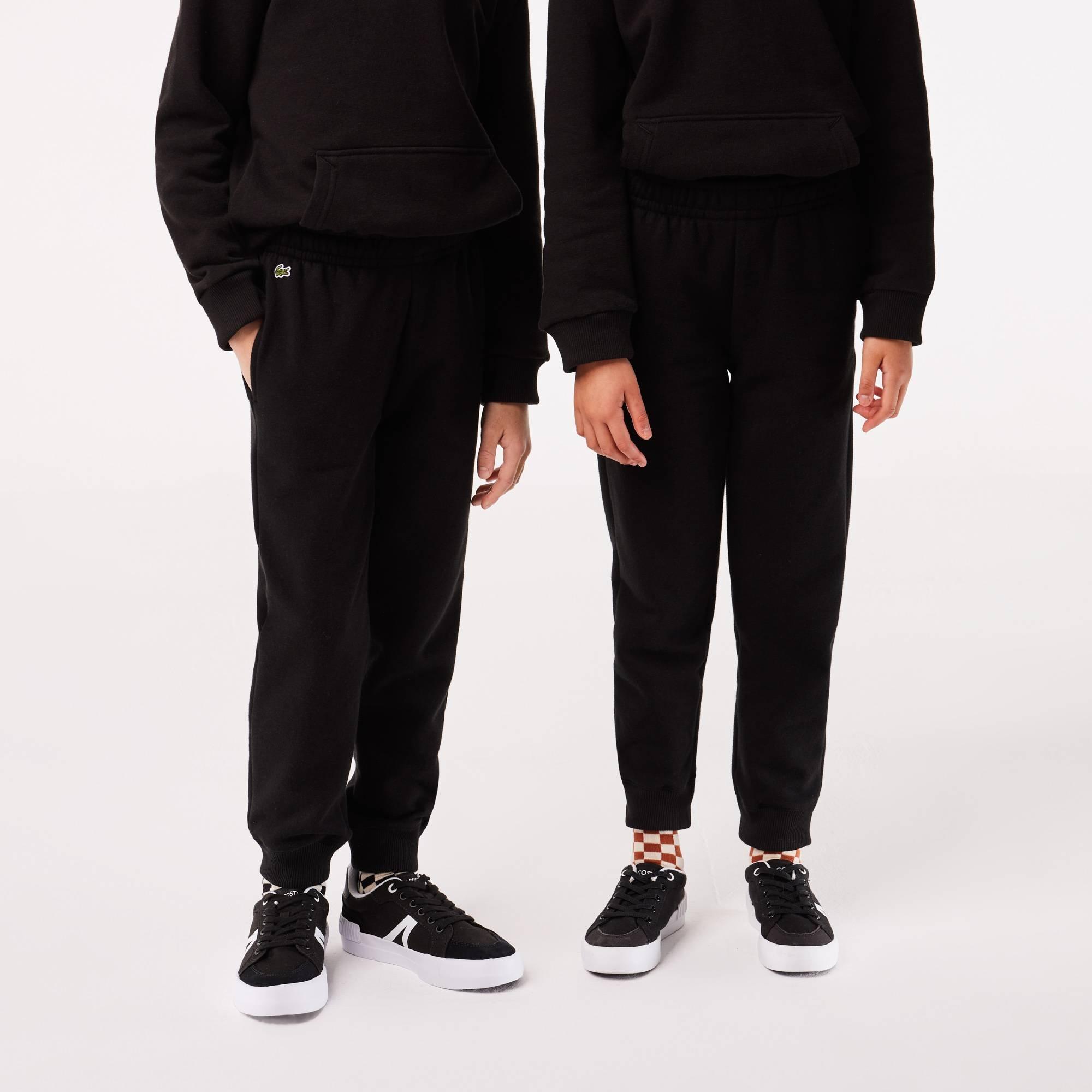 Black - Lacoste - Boys' Classic Jogging Bottoms - 4