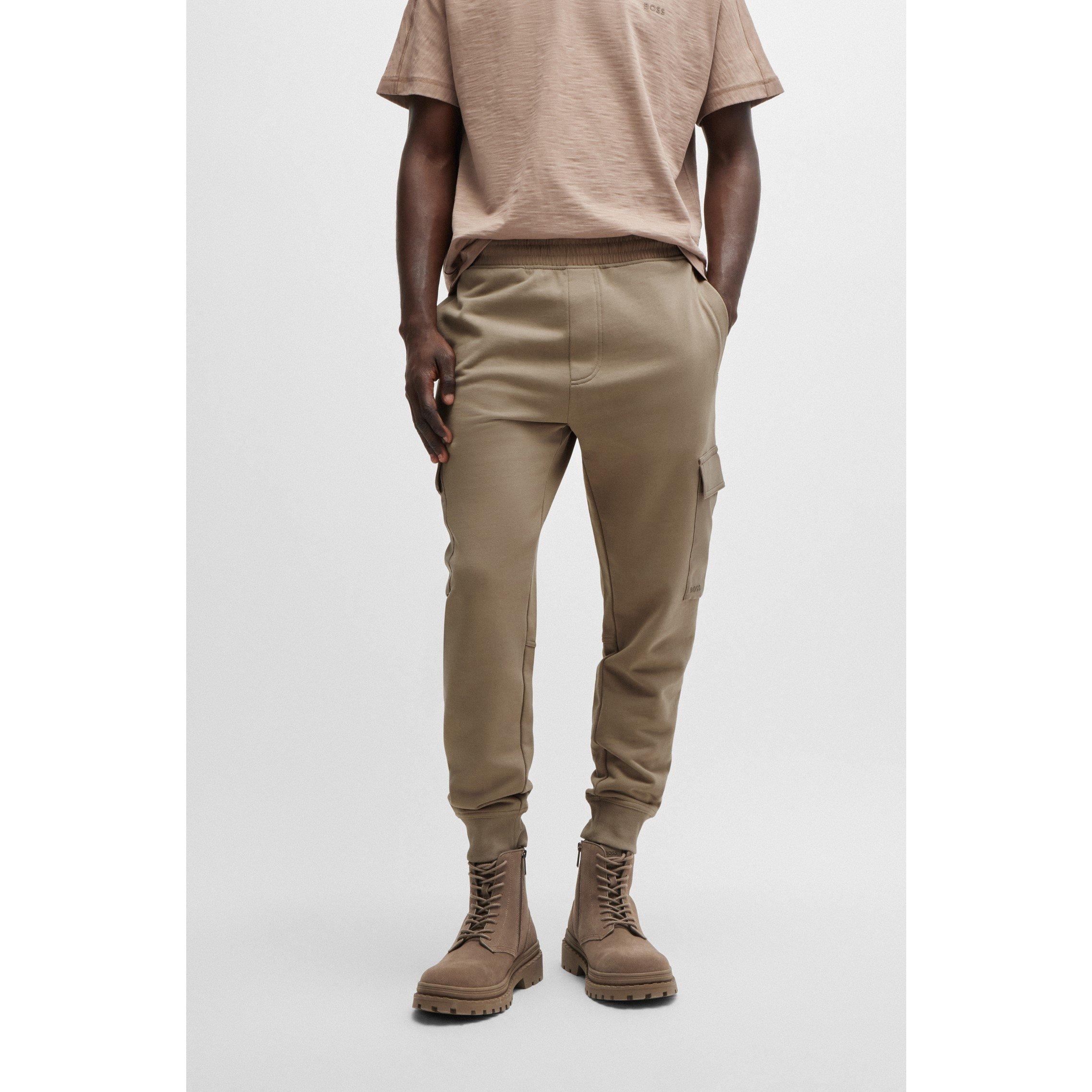 Open Brown 246 - Boss - Men's Pocketcargo Closed Hem Fleece Trousers - 2