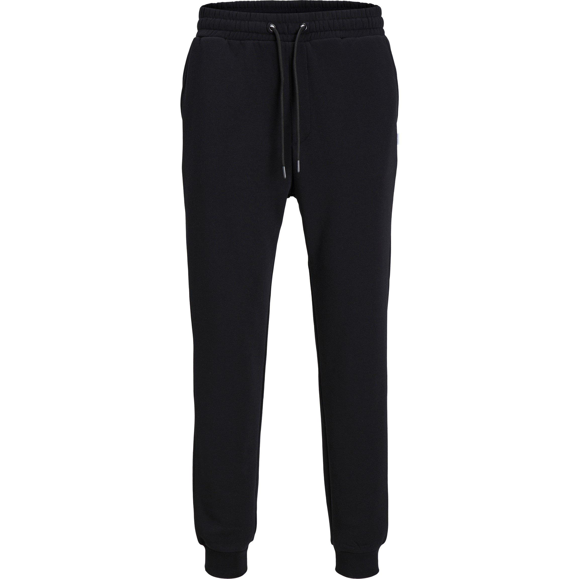 Black - Jack and Jones - Bradley Cuffed Jogging Bottoms - 1