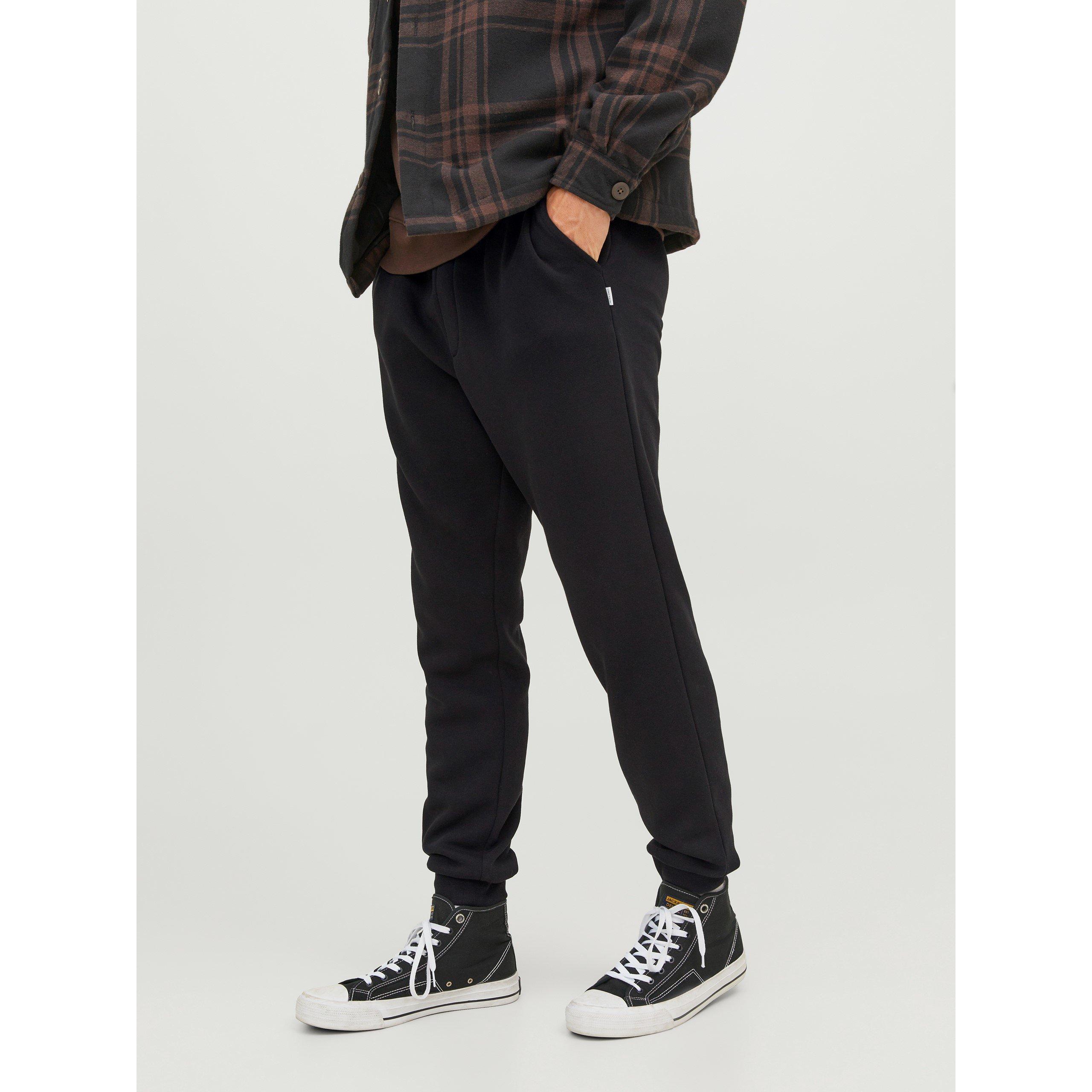 Black - Jack and Jones - Bradley Cuffed Jogging Bottoms - 3