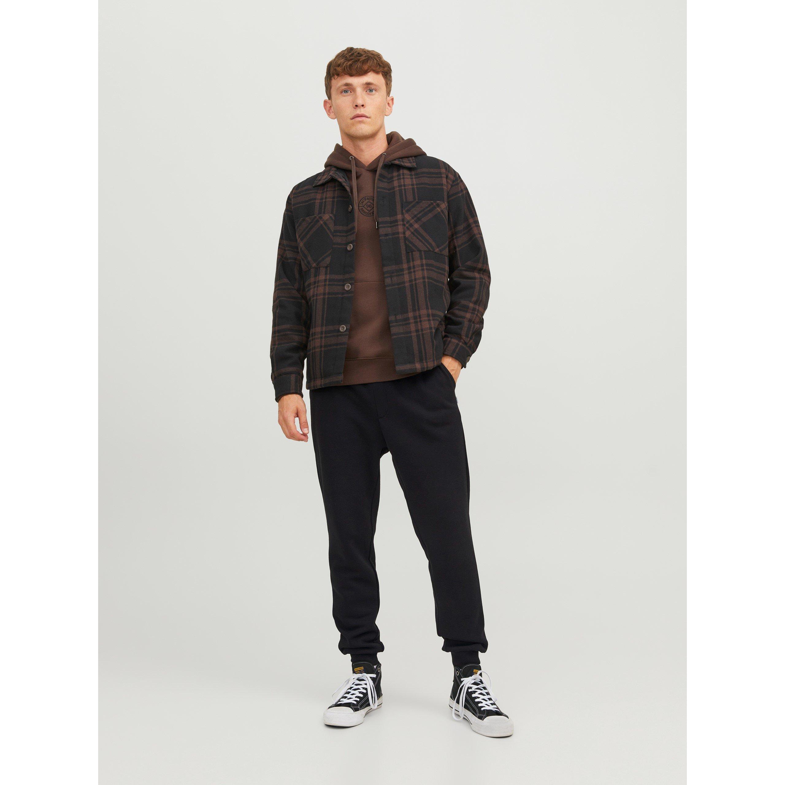 Black - Jack and Jones - Bradley Cuffed Jogging Bottoms - 6