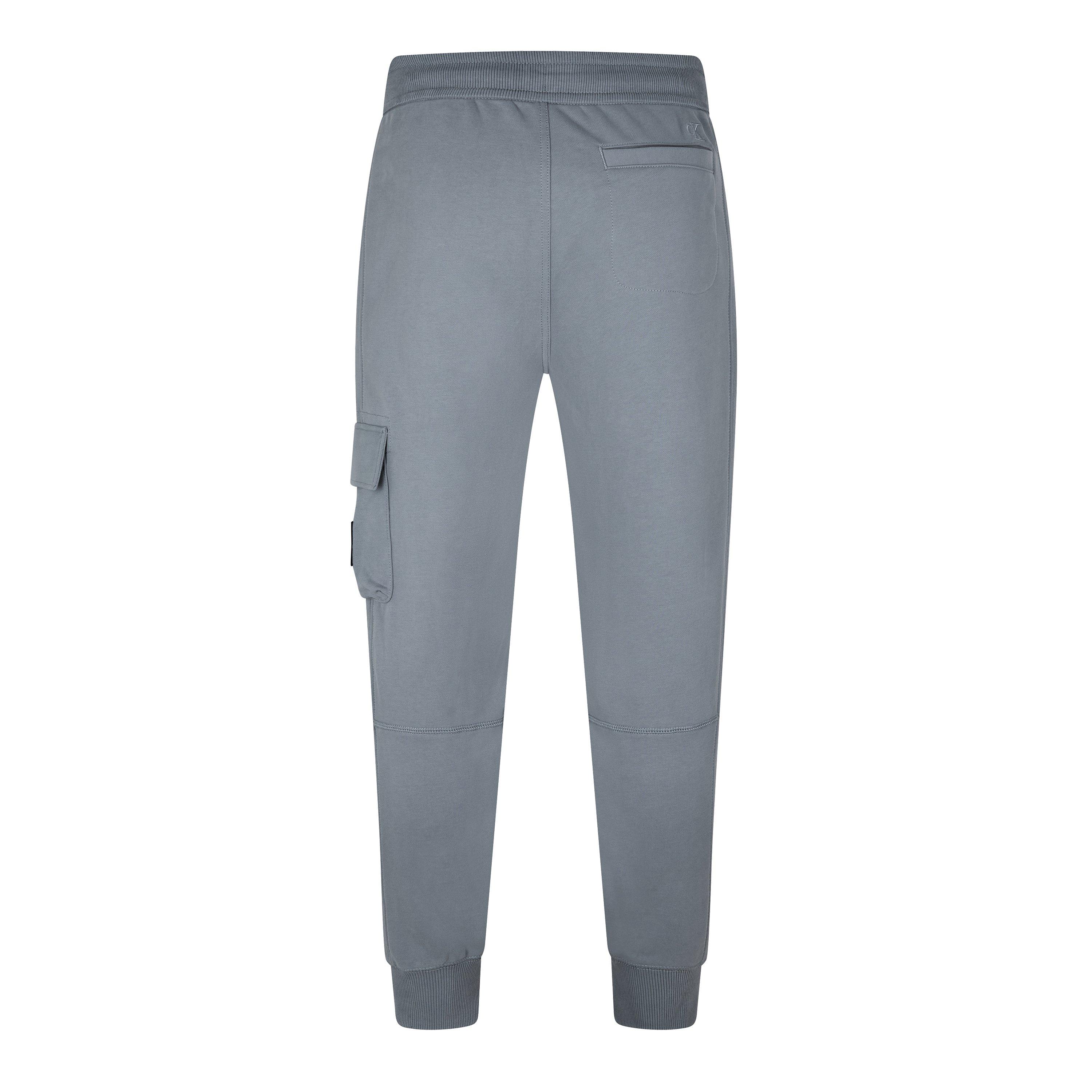 Overcast Grey - Calvin Klein Jeans - Logo-Patch Track Pants - 3