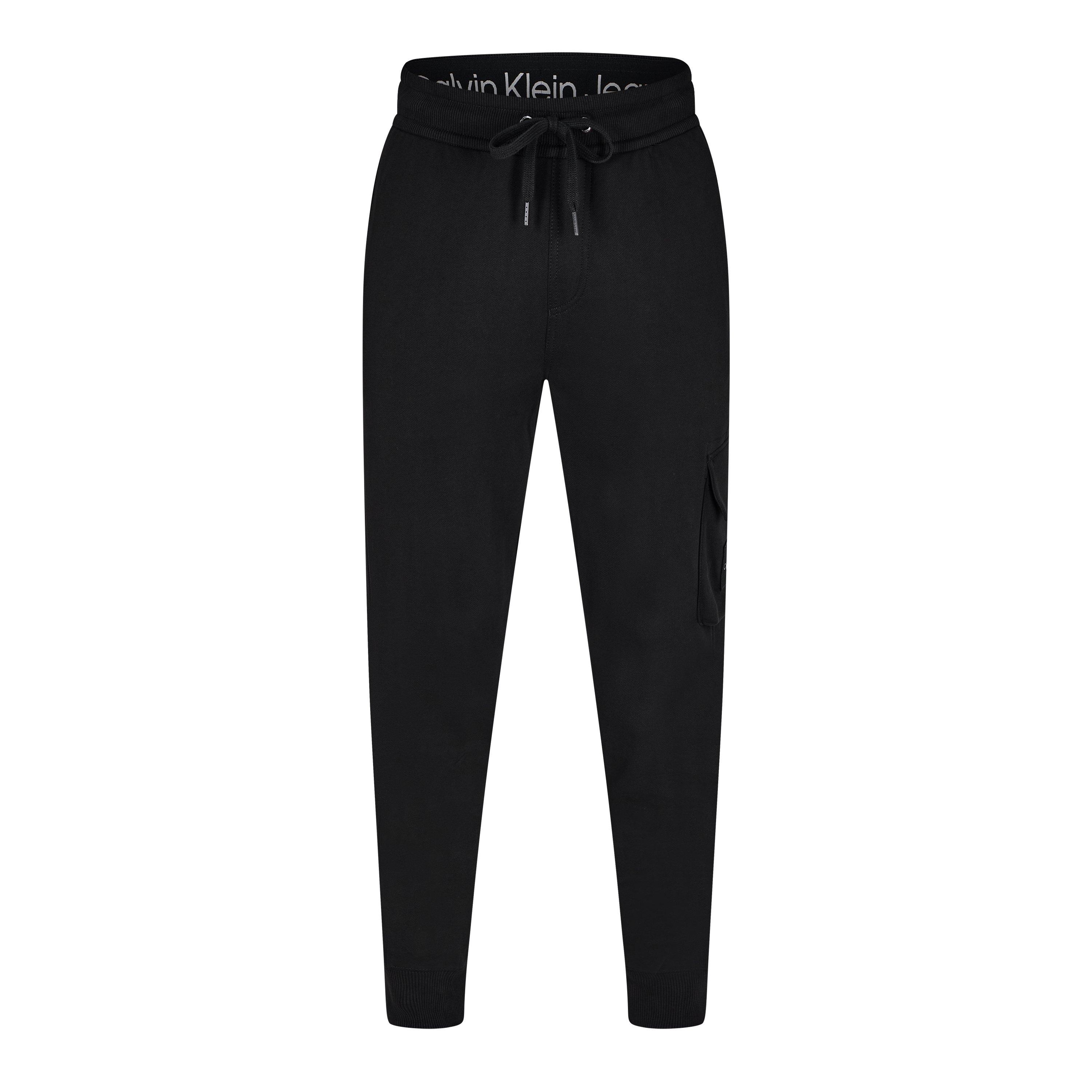 Calvin Klein Jeans Men's Black Logo-Patch Track Pants - XS