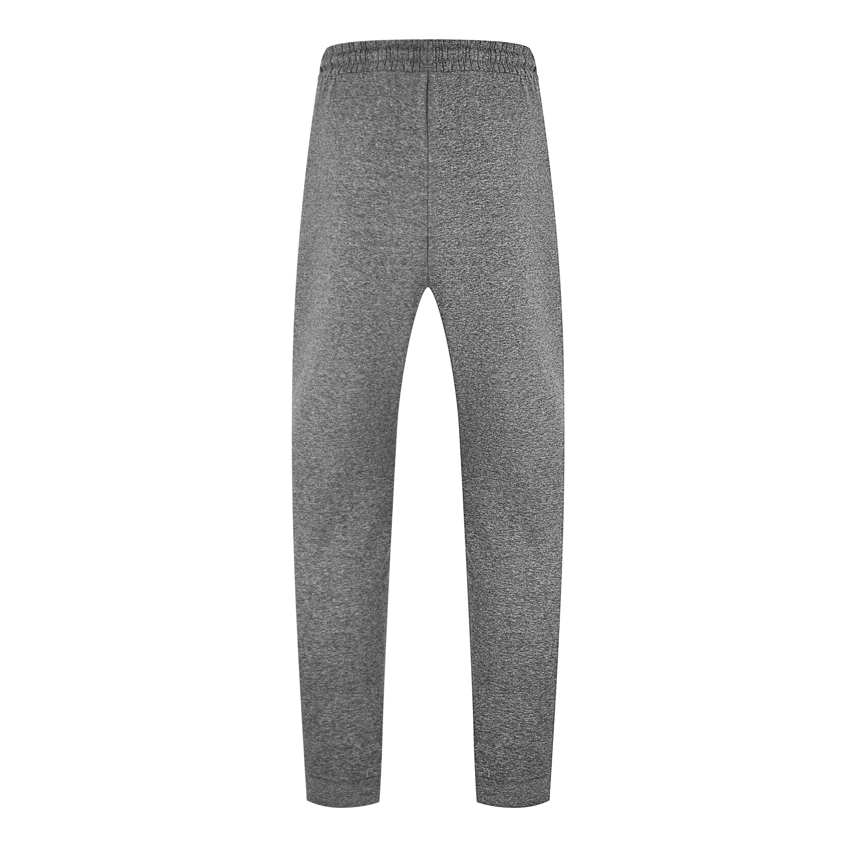 Dark Heather - Lonsdale - Stripe Closed Hem Fleece Joggers - 6
