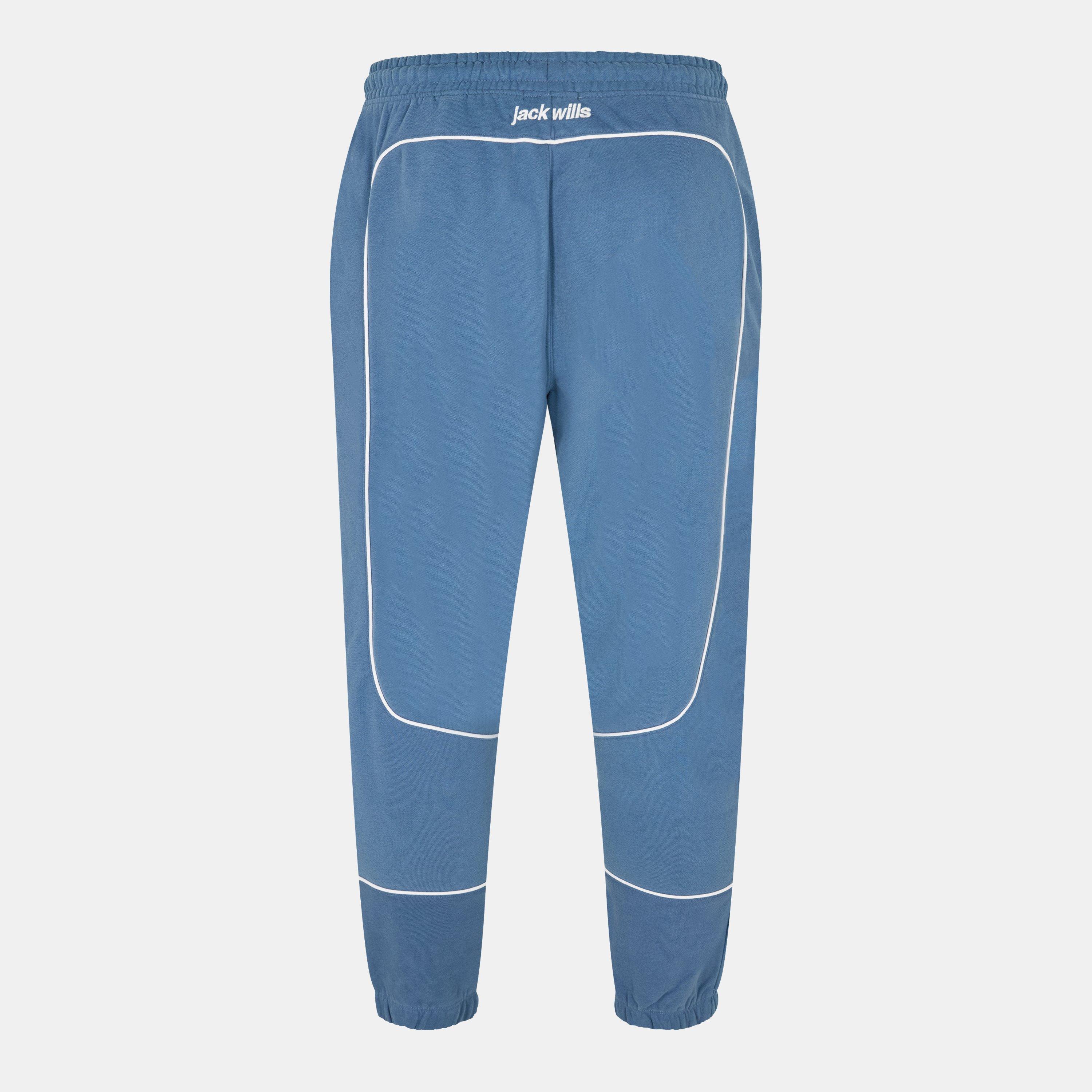 Vintage Indigo - Jack Wills - JW Piped Closed Hem Fleece Joggers - 2