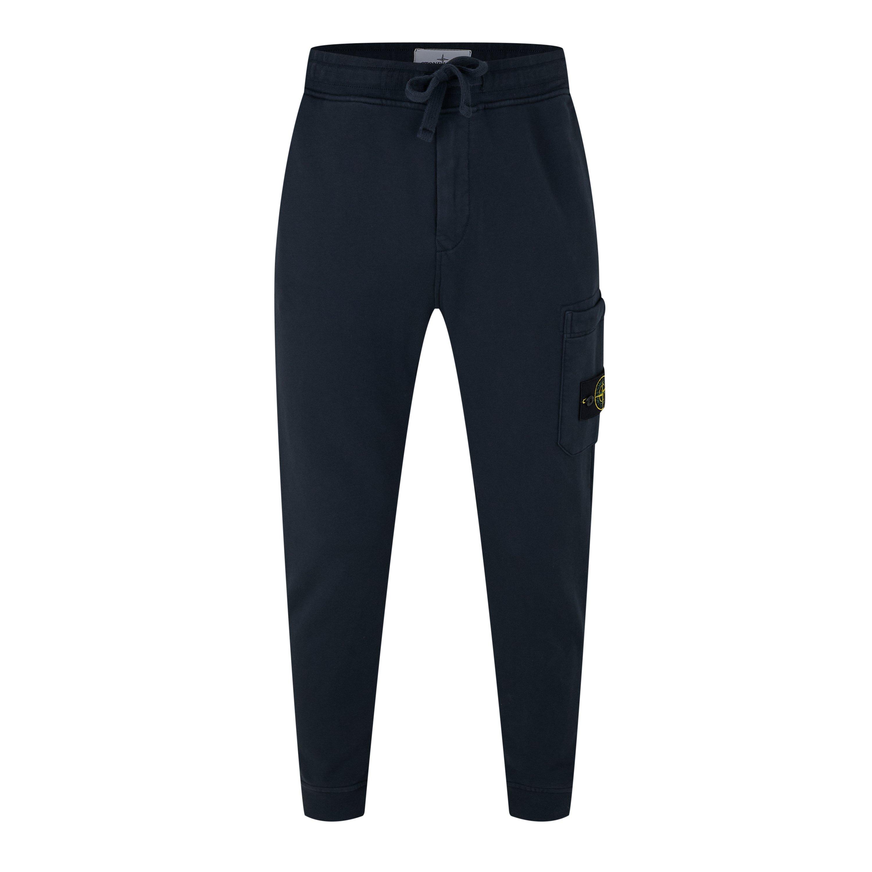Stone Island Men's Logo Cotton Lightweight Fleece Joggers