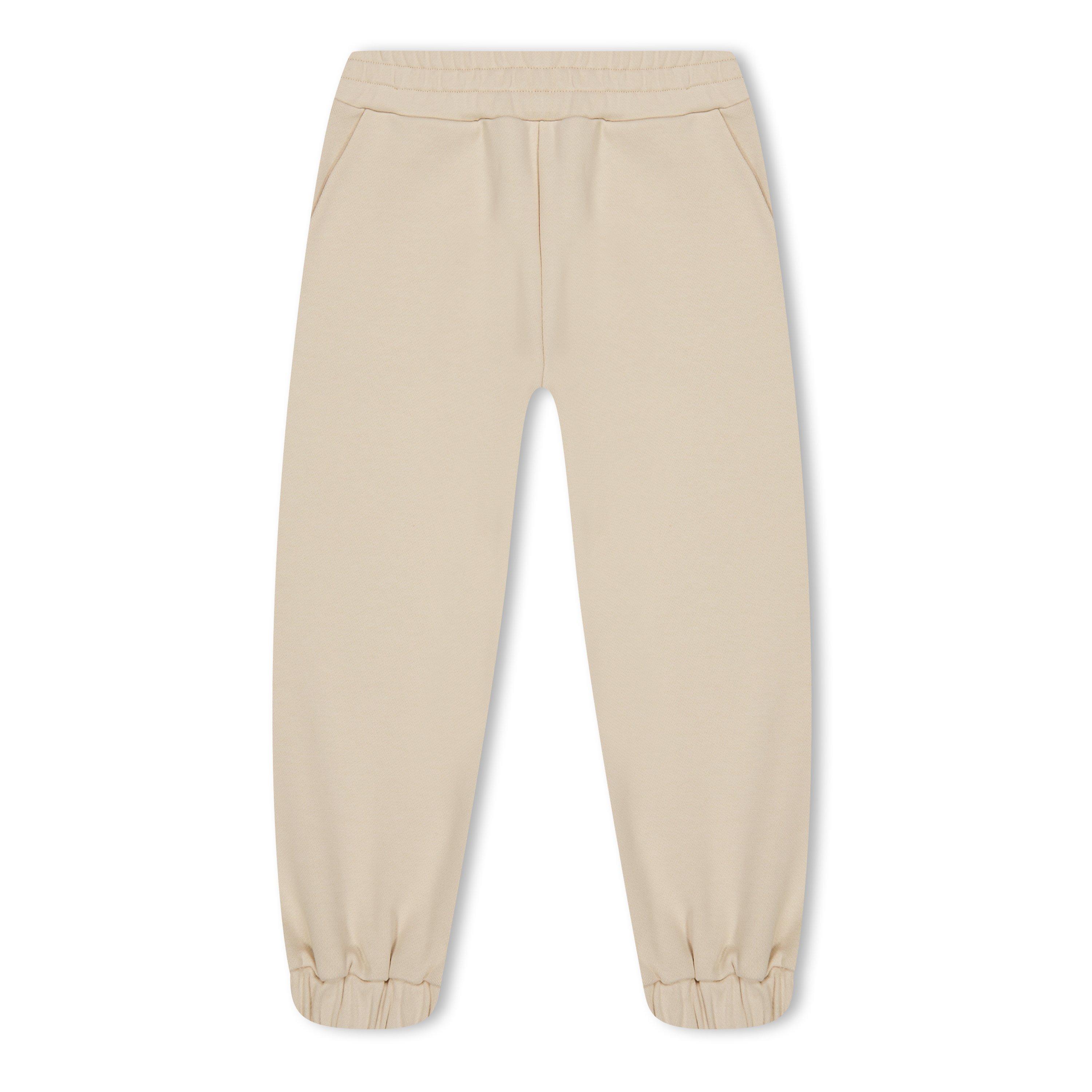 Fendi Logo Patch Jogging Bottoms Juniors - Beige F192N - Size 12Y