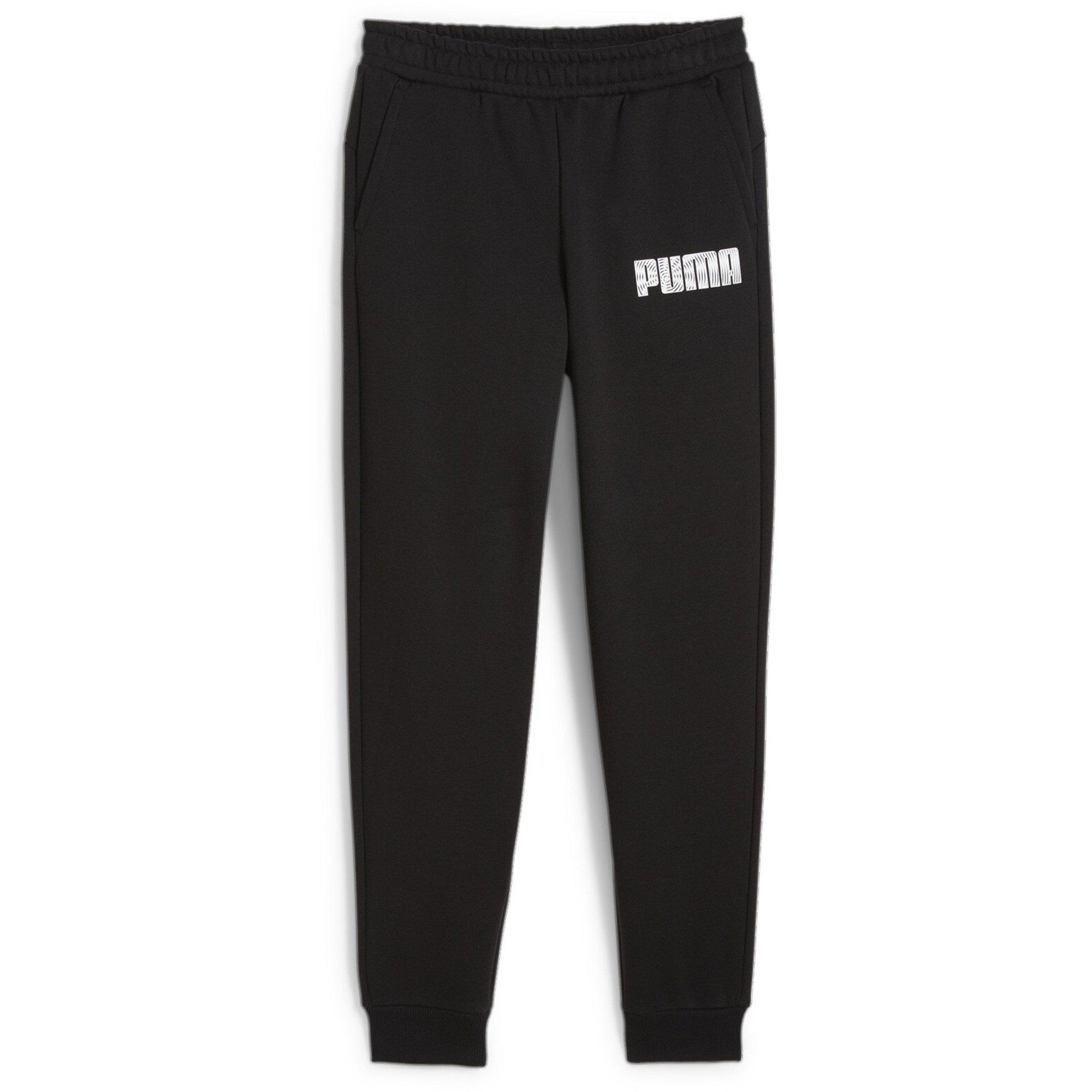 Puma Zwart - Puma - Unisex Kids' Closed Hem Fleece Joggers - 1