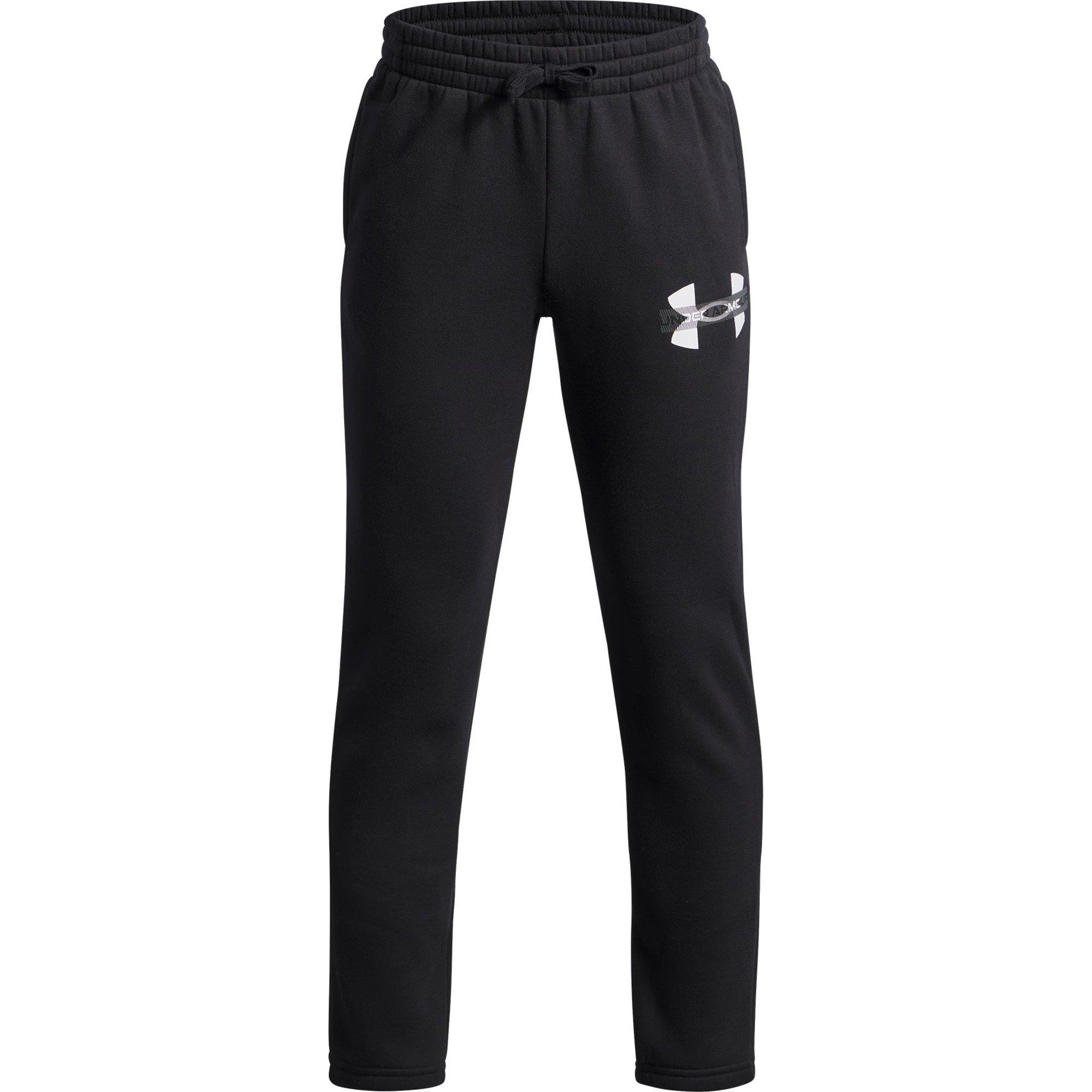 Zwart - Under Armour - Kids' Rival Closed Hem Fleece Jogger - 1