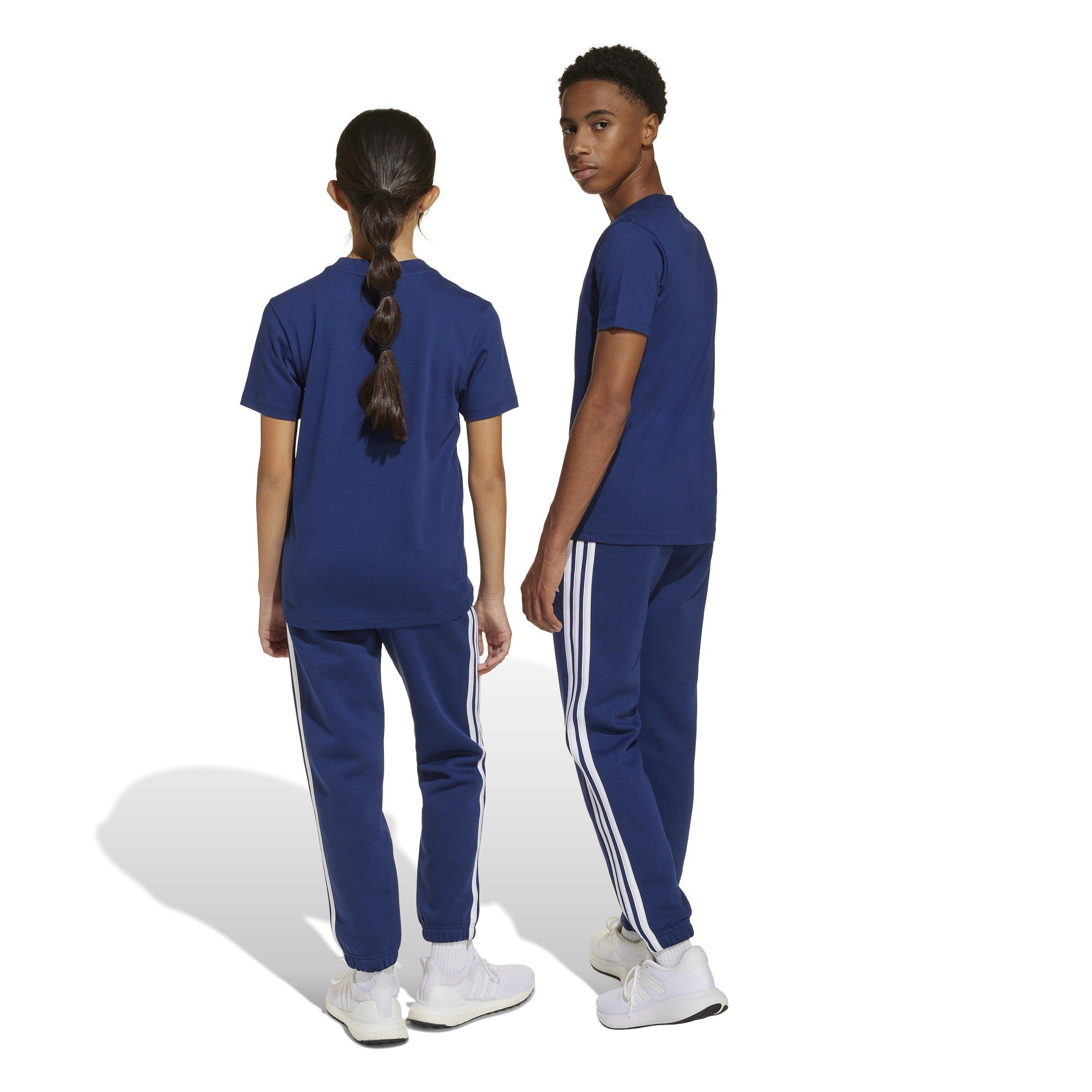 Navy/White - adidas - Essentials 3-Stripes Joggers Kids - 3