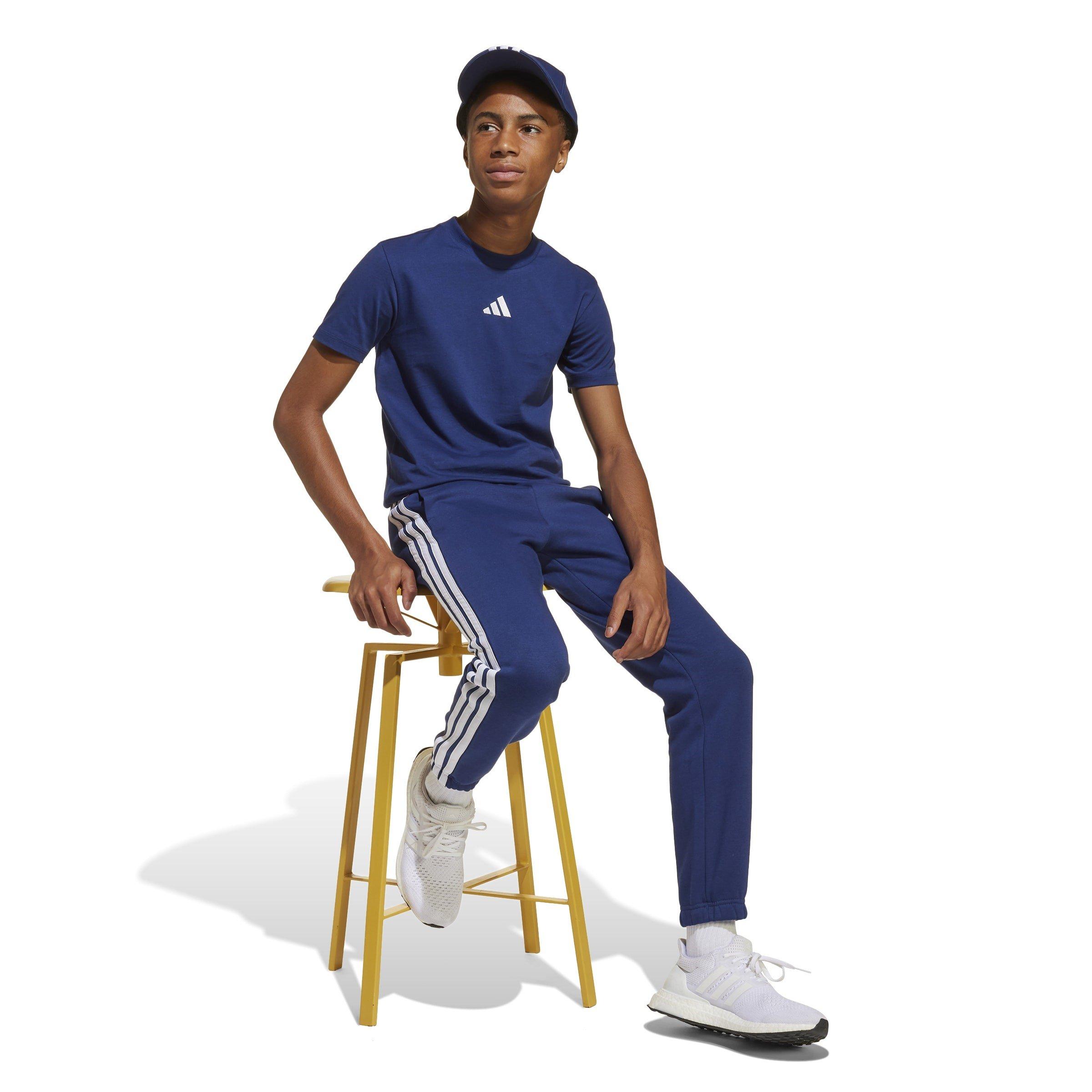 Navy/White - adidas - Essentials 3-Stripes Joggers Kids - 6