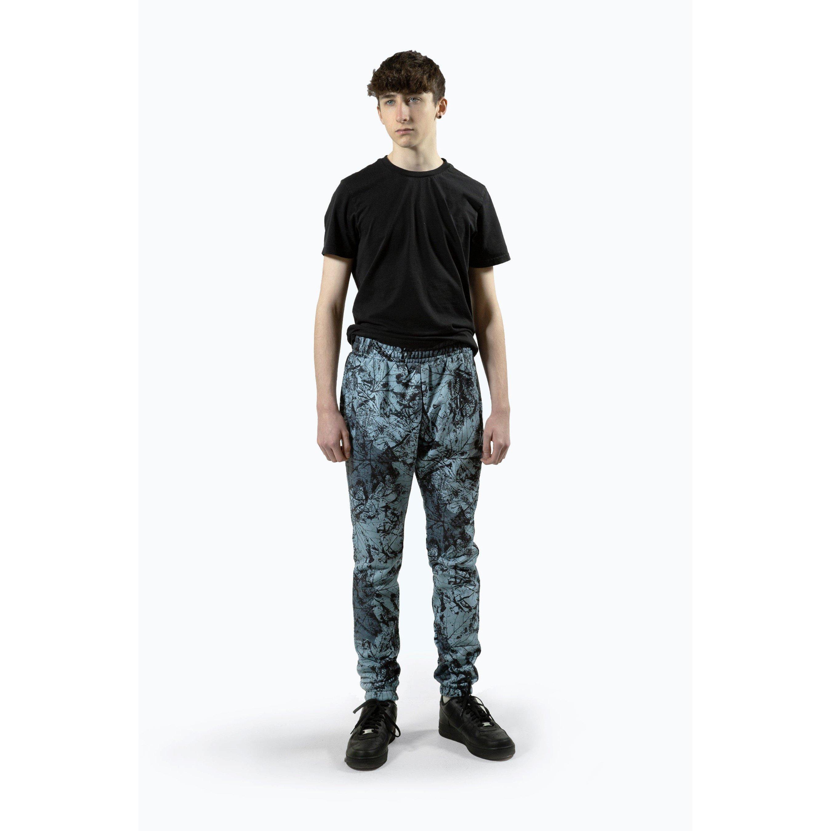 Multi - Hype - Y2K Blue Closed Hem Fleece Jogger - 3