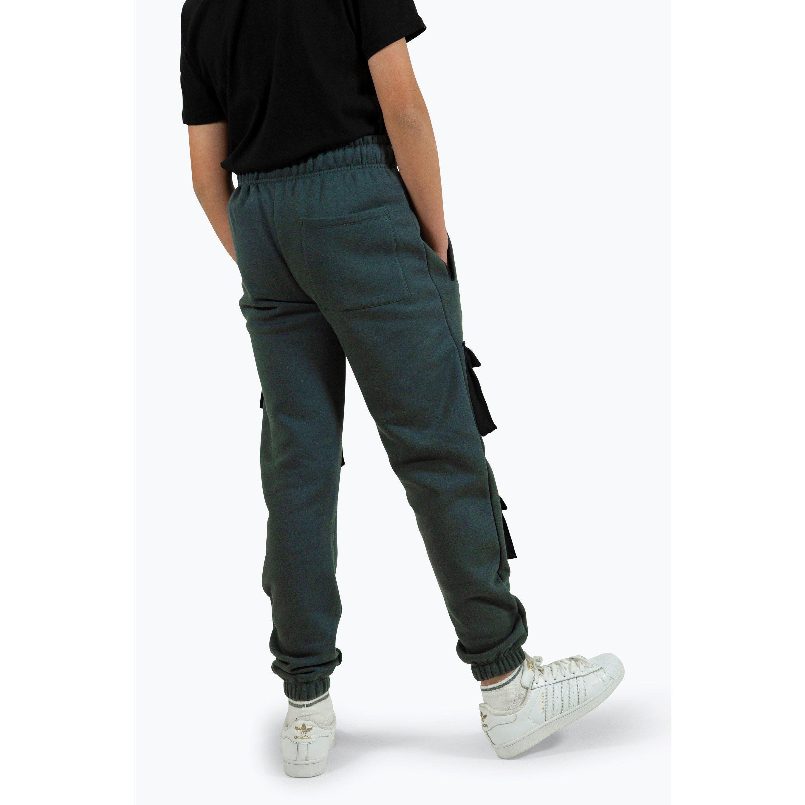 Blue - Hype - Utility Closed Hem Fleece Joggers - 2