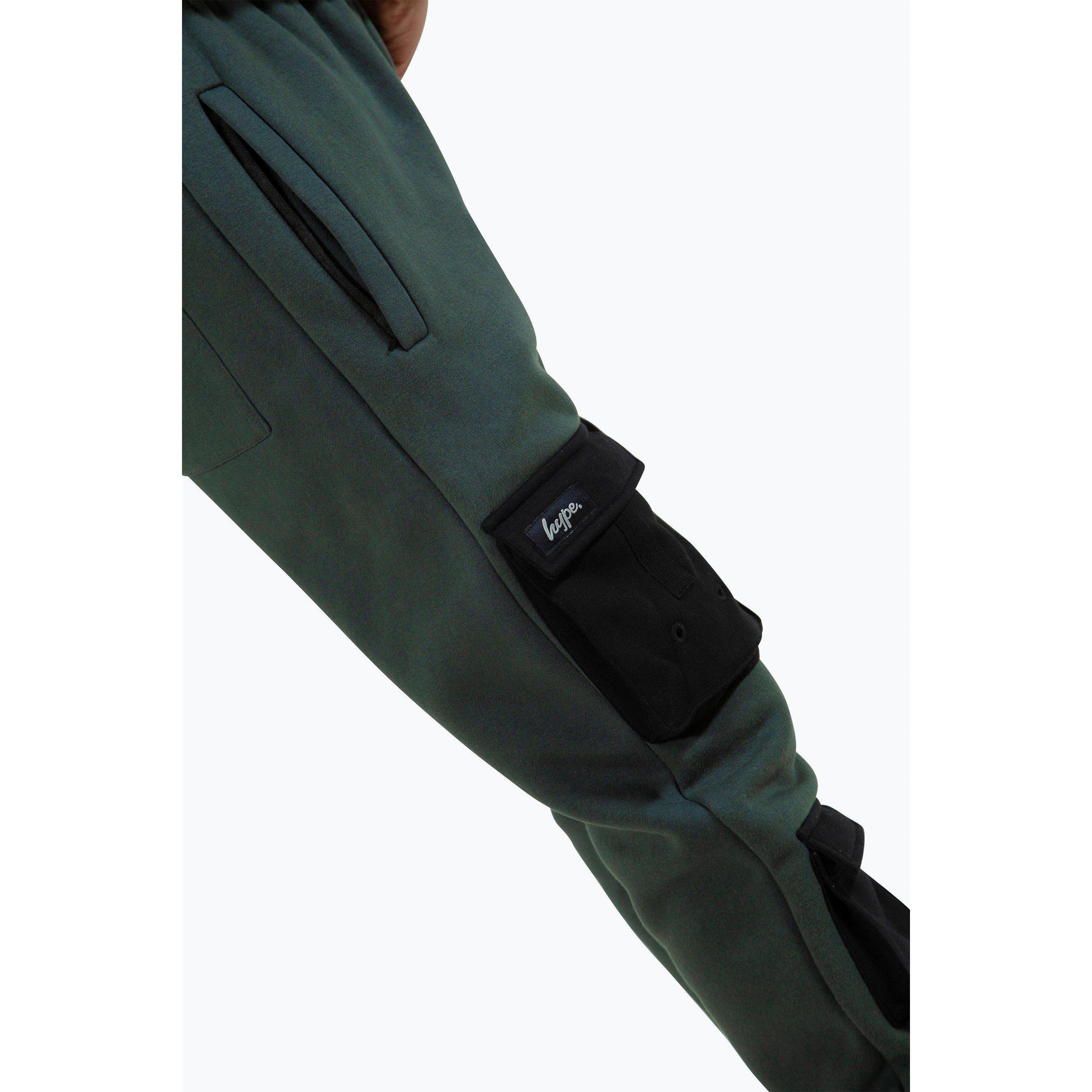 Blue - Hype - Utility Closed Hem Fleece Joggers - 5