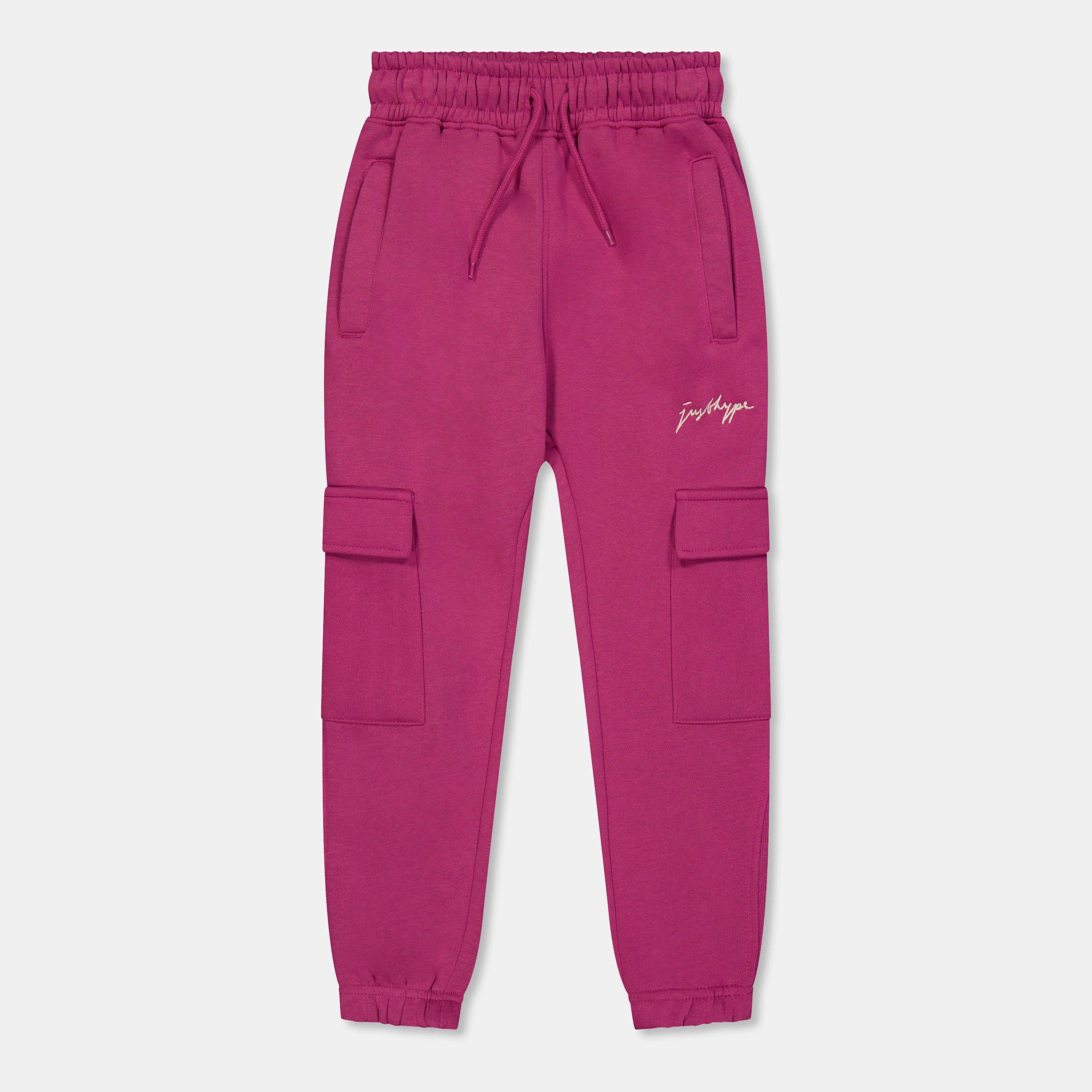 Hype Kids' Cargo Closed Hem Fleece Joggers