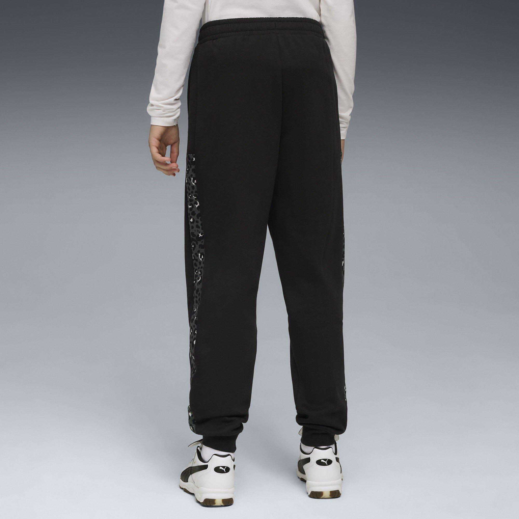 Puma Black - Puma - Unisex Kids' Graphic Animal High-Waist Fleece Jogger - 4
