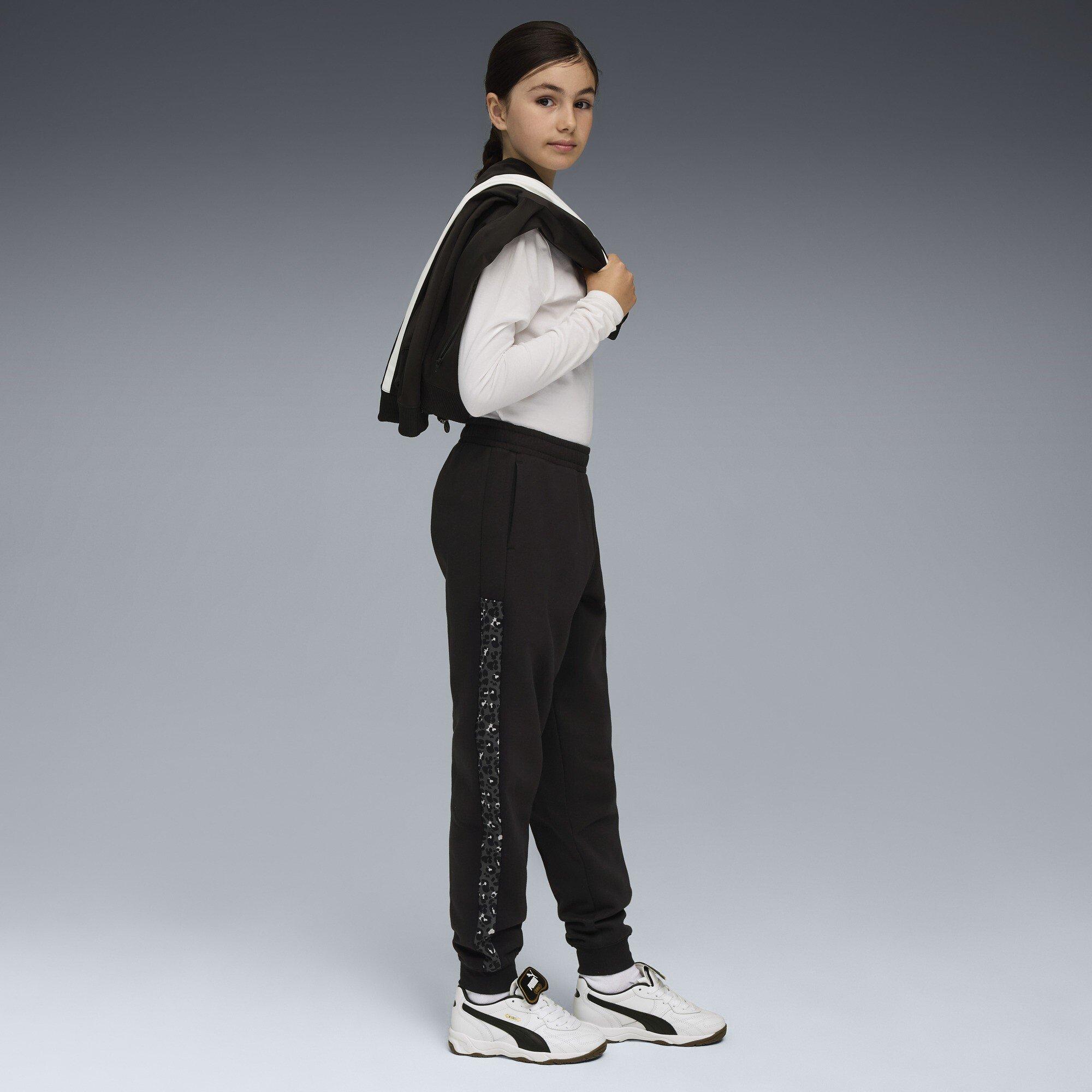 Puma Black - Puma - Unisex Kids' Graphic Animal High-Waist Fleece Jogger - 5