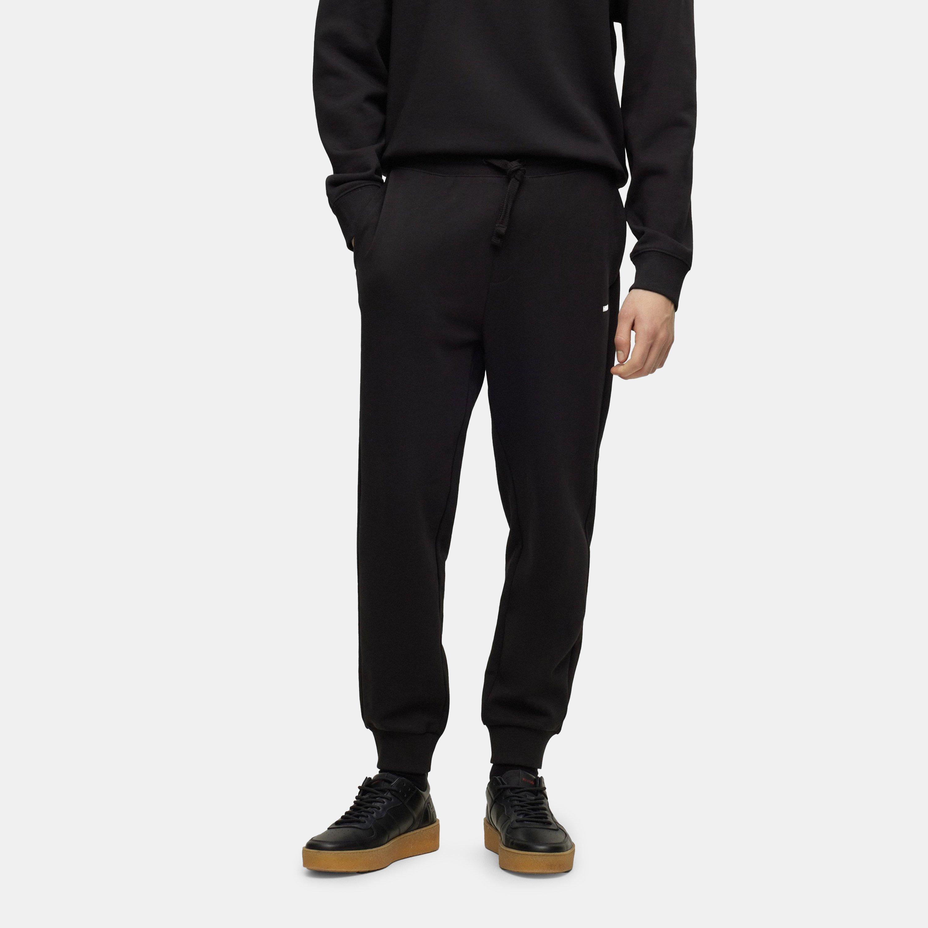 Black - Hugo - Cotton Track Pants - 2