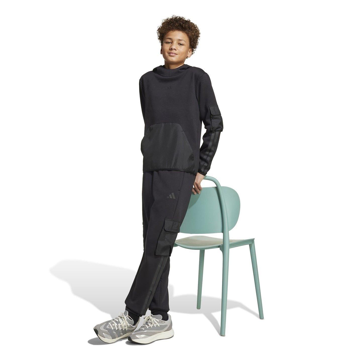 Sort - adidas - Utility Fleece Cargo Joggers Juniors - 3