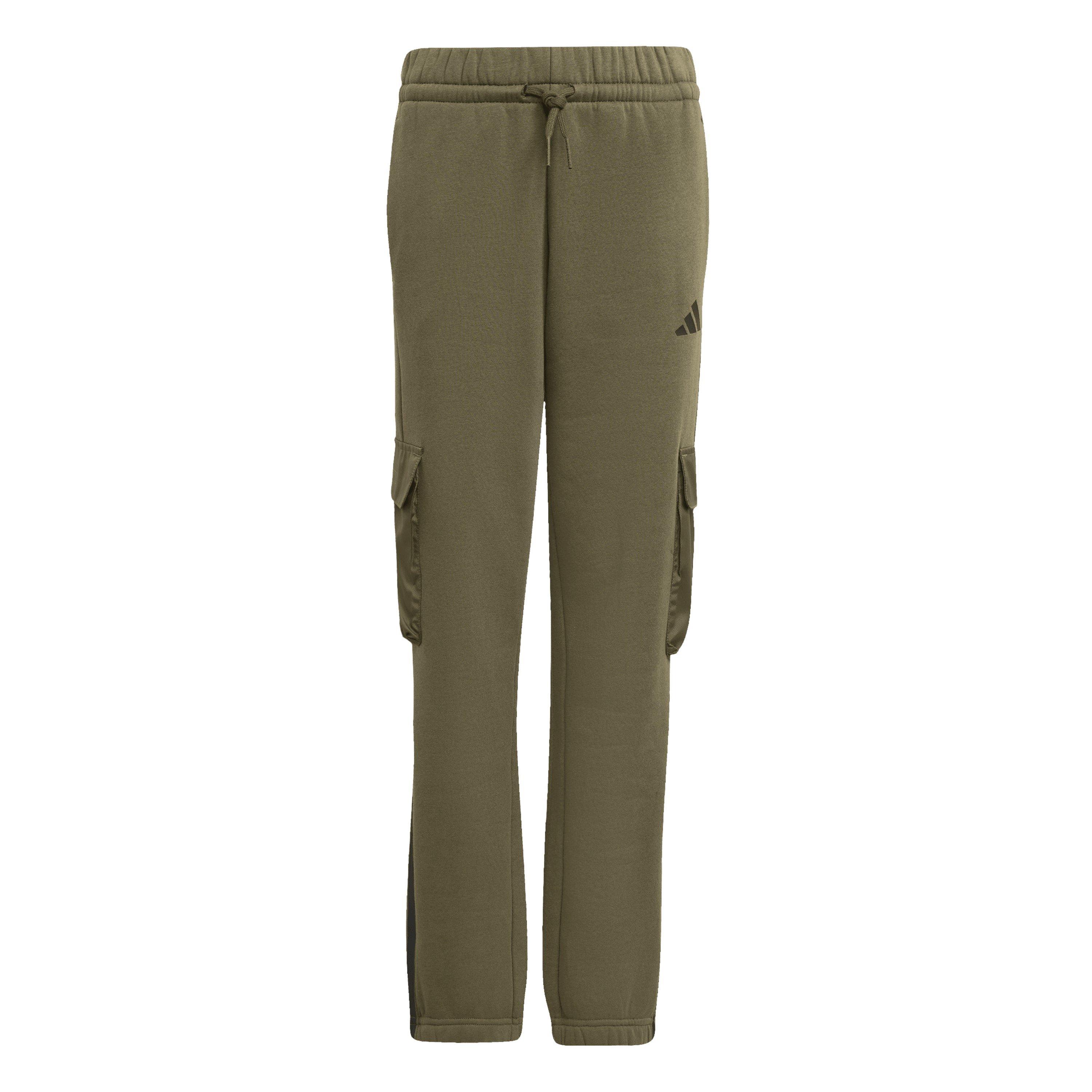 Adidas Boys Utility Fleece Cargo Joggers Juniors - Khaki - 13 Years