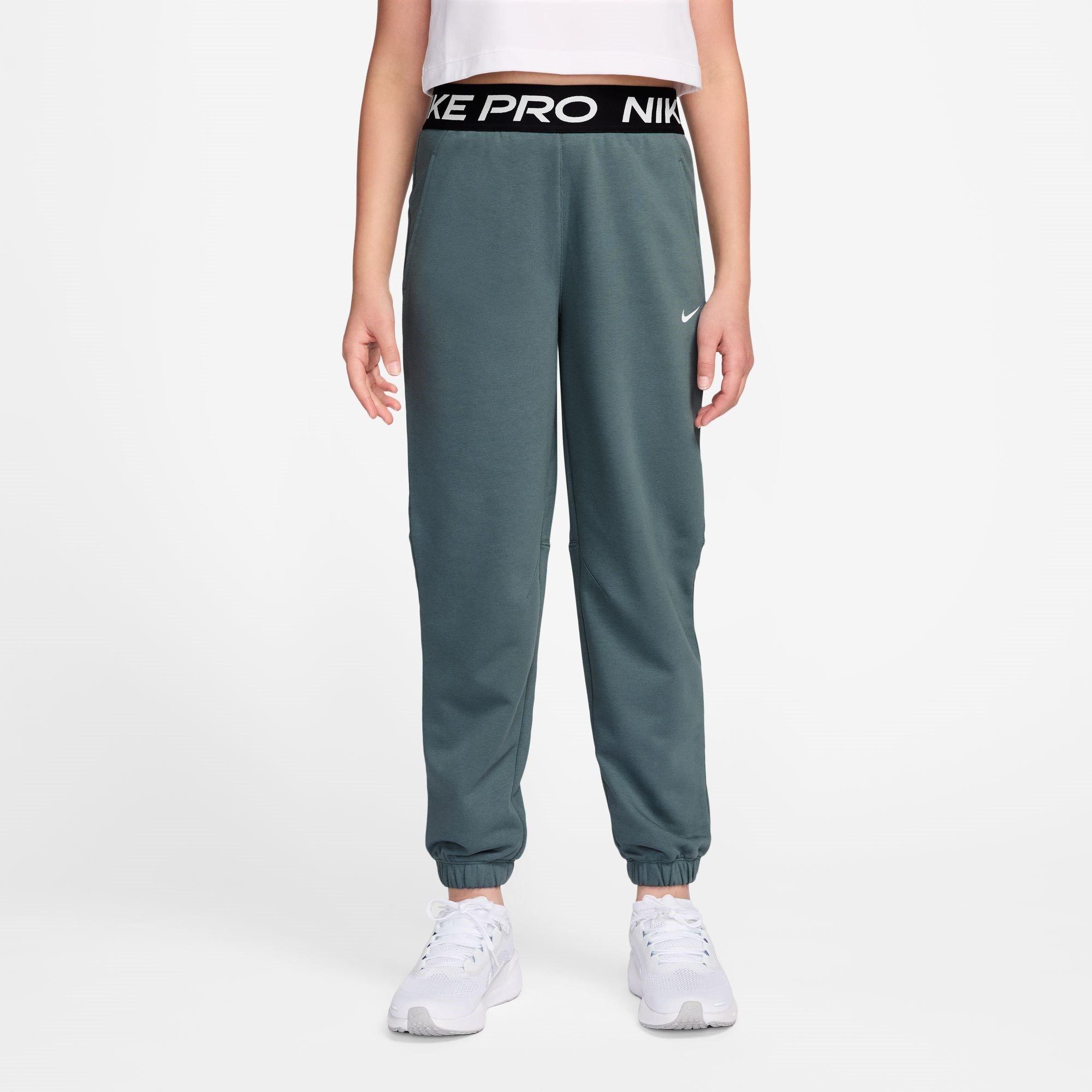 Nike Girls Pro Dri-Fit Jogging Bottoms Juniors - Mineral Slate - 13 (XL)