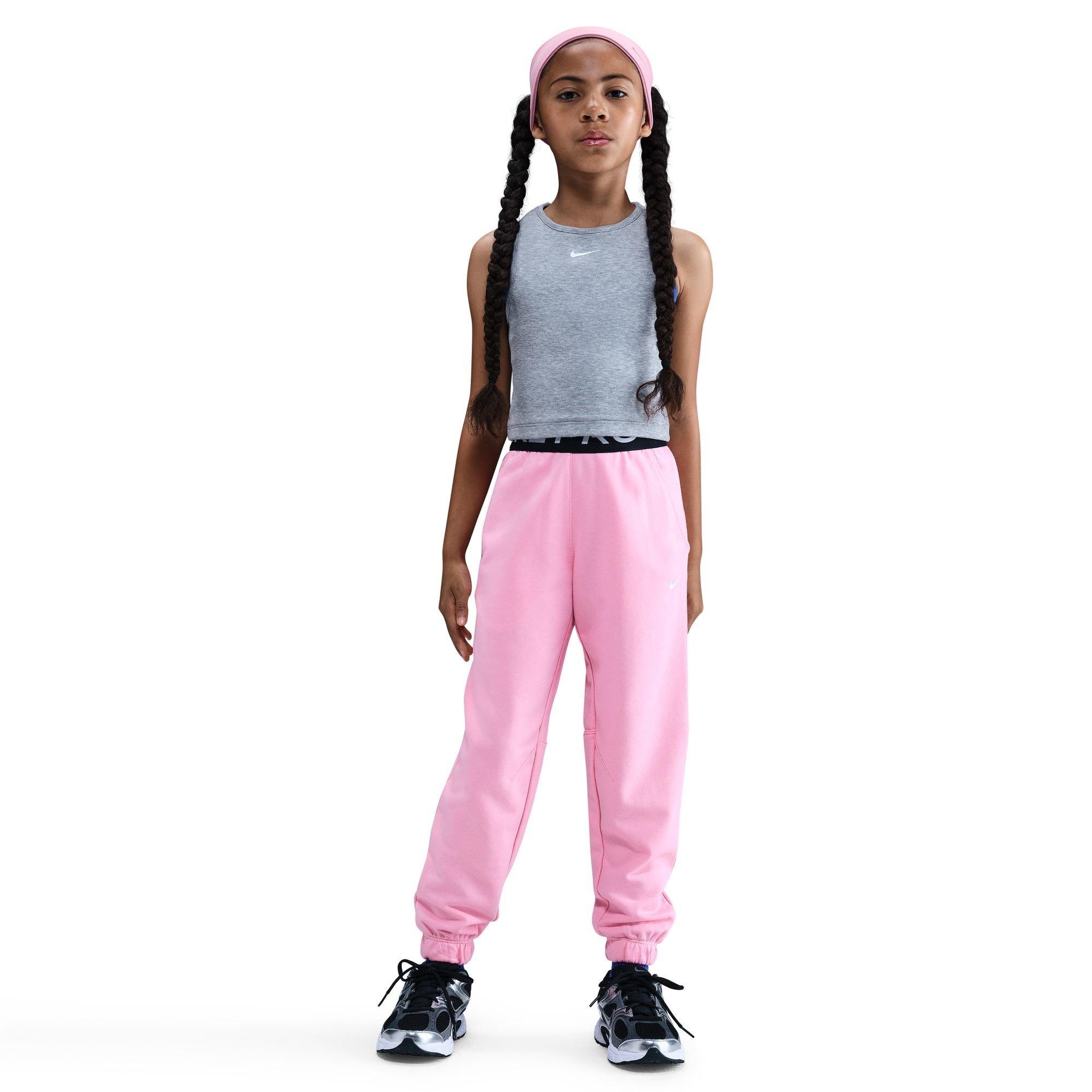 Nike Girls Pro Dri-Fit Jogging Bottoms Juniors - Pink - 13 (XL)