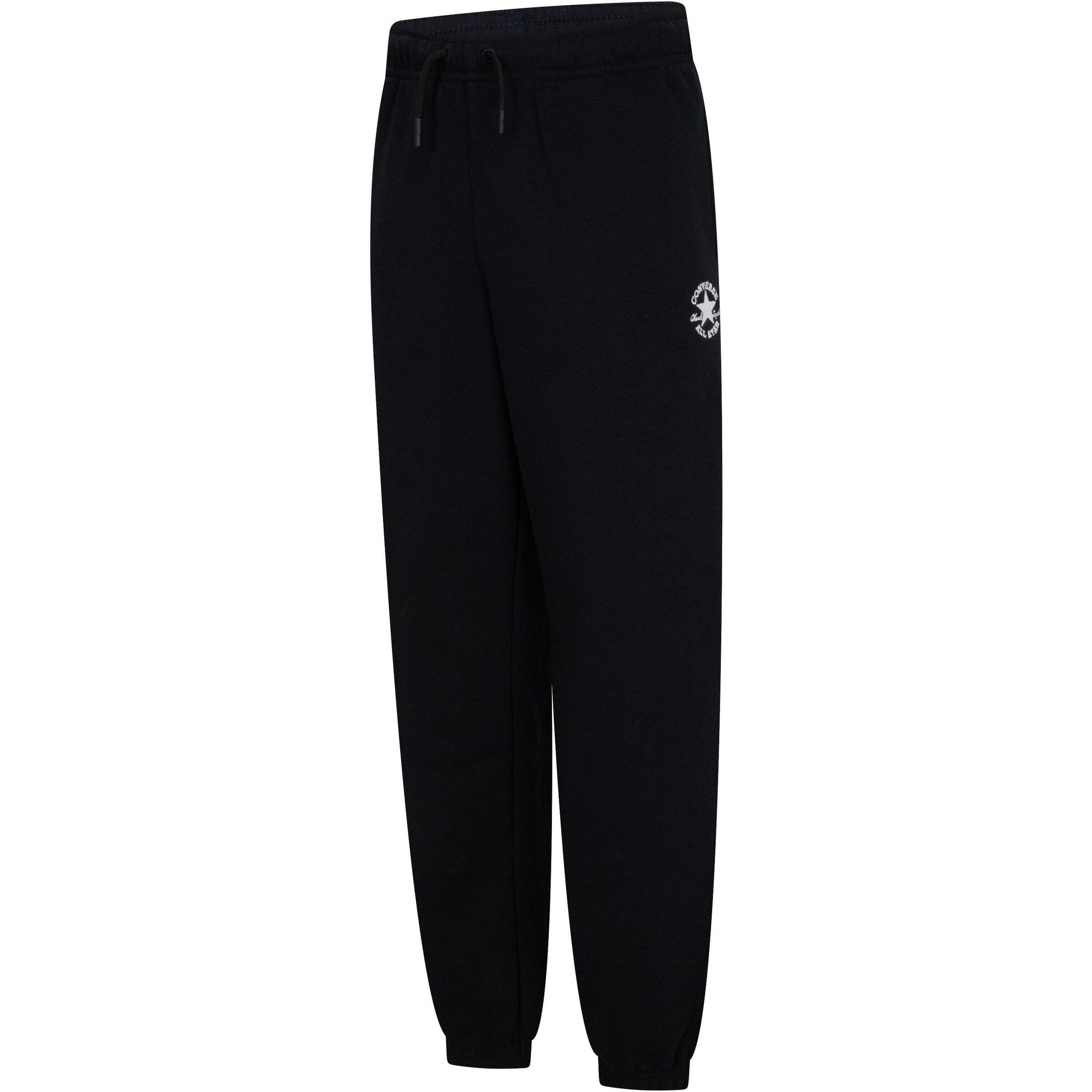 Black - Converse - Kids' Closed Hem Fleece Joggers - 1