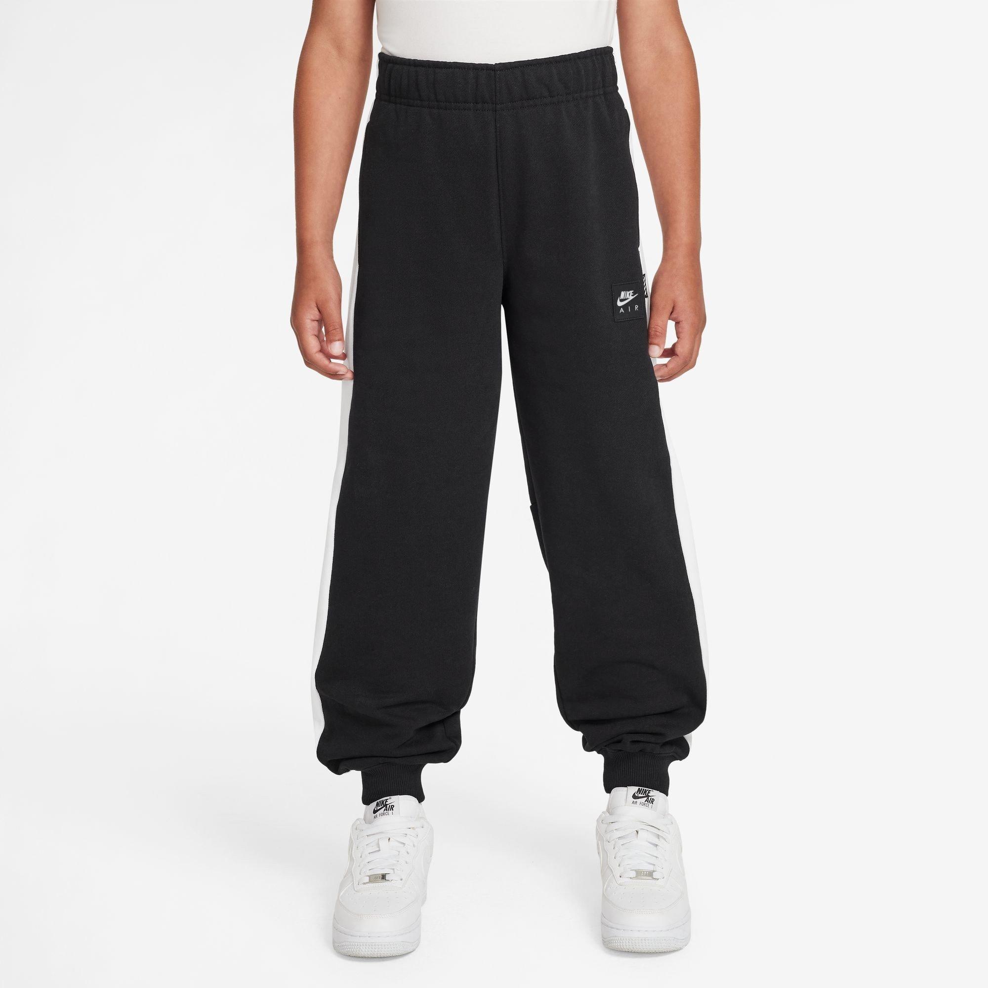 Nike  Kids ' Closed Hem Fleece Joggers - Black/White - 9-10 (M)