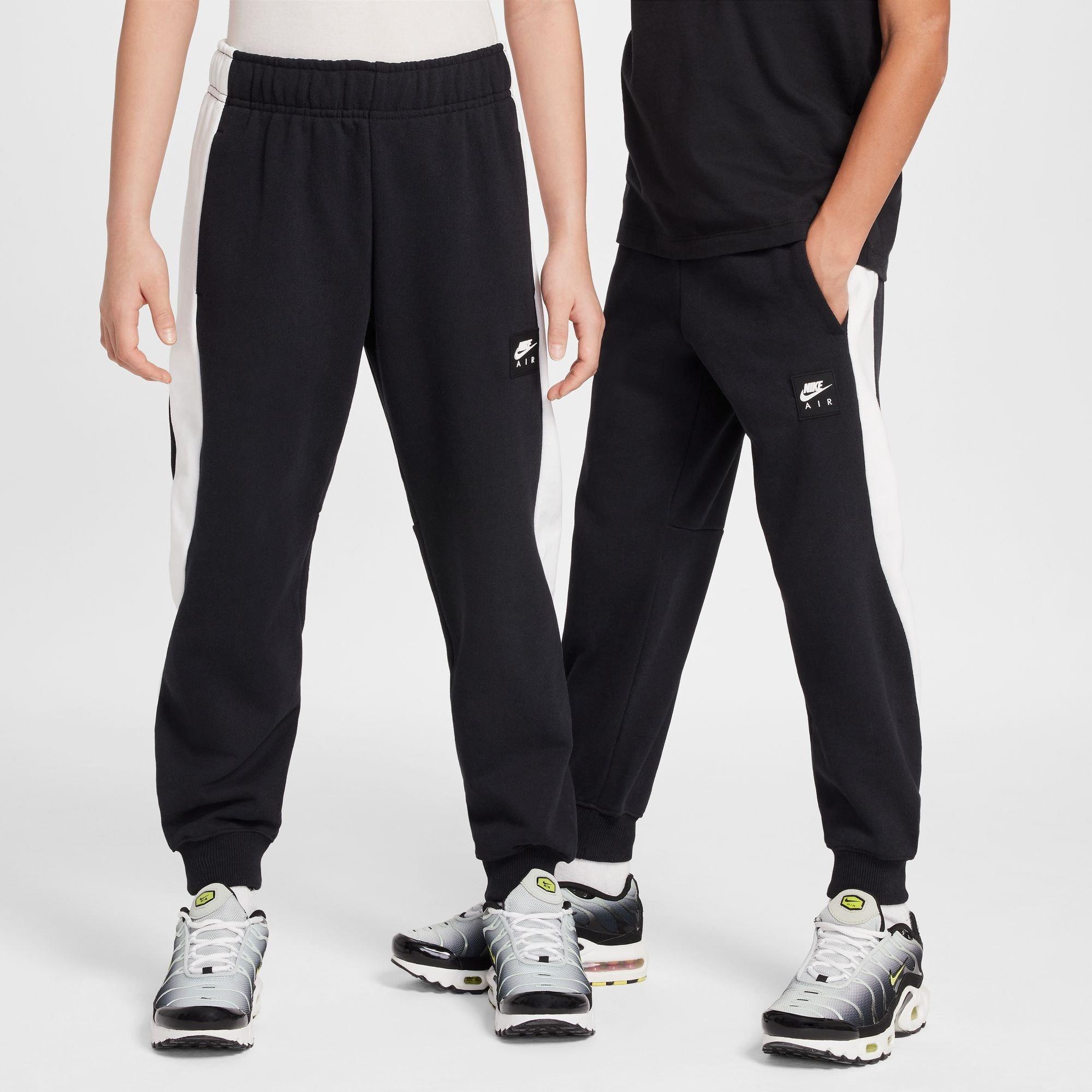 Black/White - Nike - Unisex Kids' Closed Hem Fleece Joggers - 3