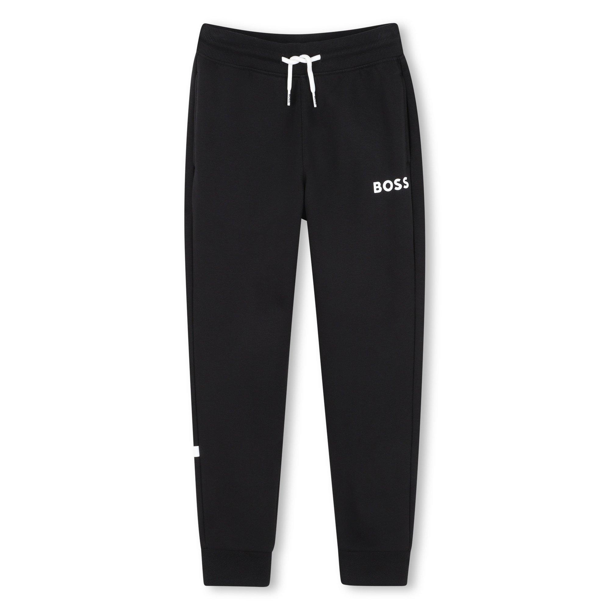 Boss Boys Kids' Closed Hem Fleece Joggers - Black - 16Y