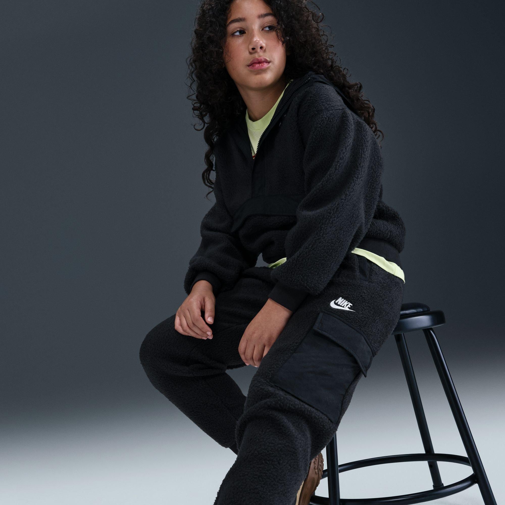 Zwart/Zwart/Wit - Nike - Nike K Nsw Clb Flc C Jn99 - 14
