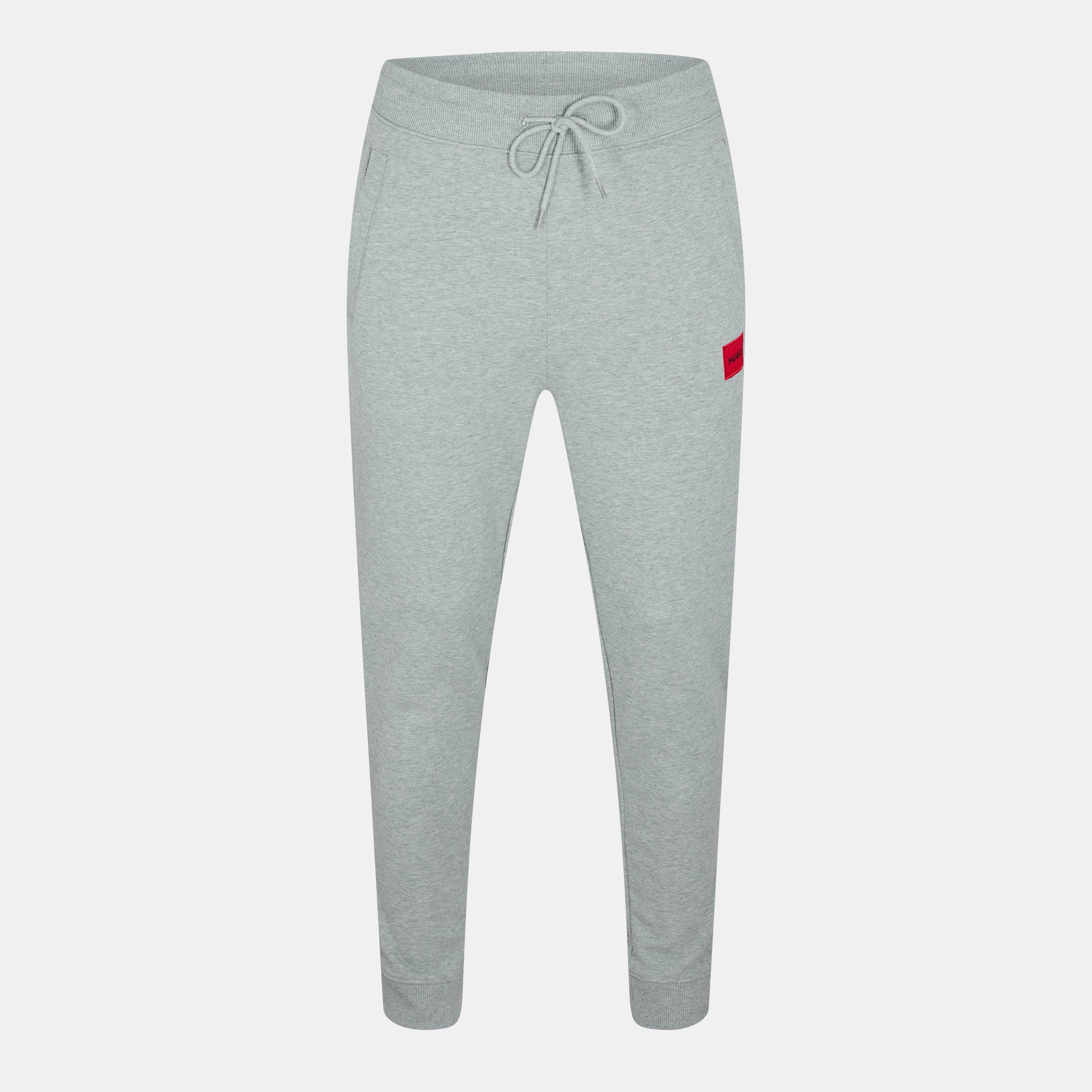 Hugo Mens HUGO Doak Closed Hem Jogging Bottoms with Logo Detail - Grey 029 - XL