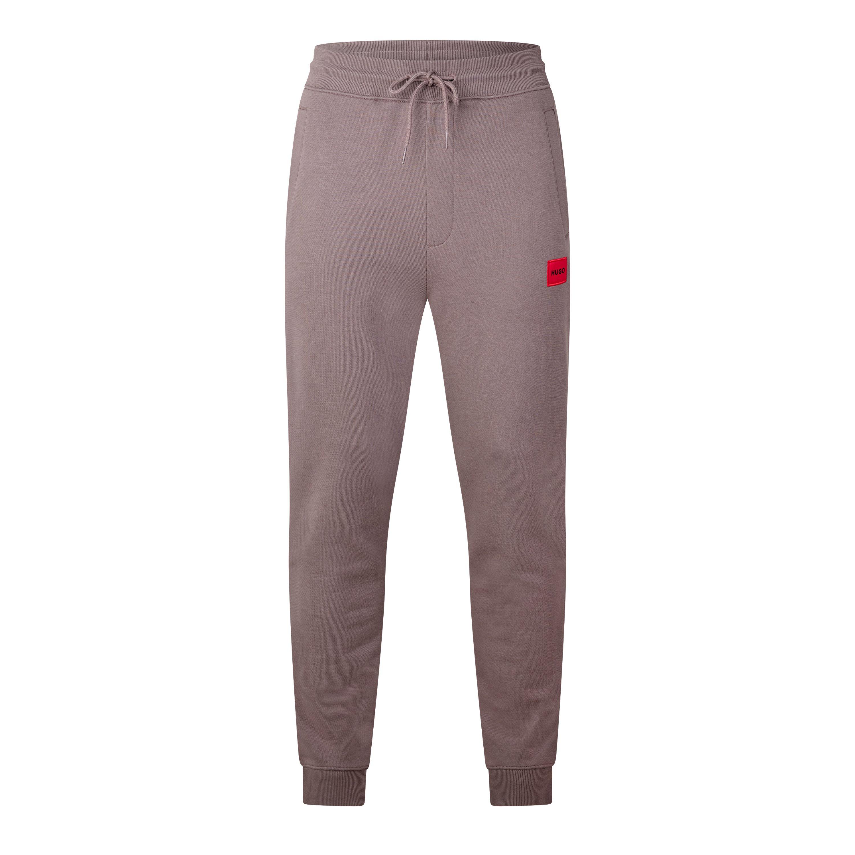 Mens HUGO Doak Closed Hem Jogging Bottoms with Logo Detail