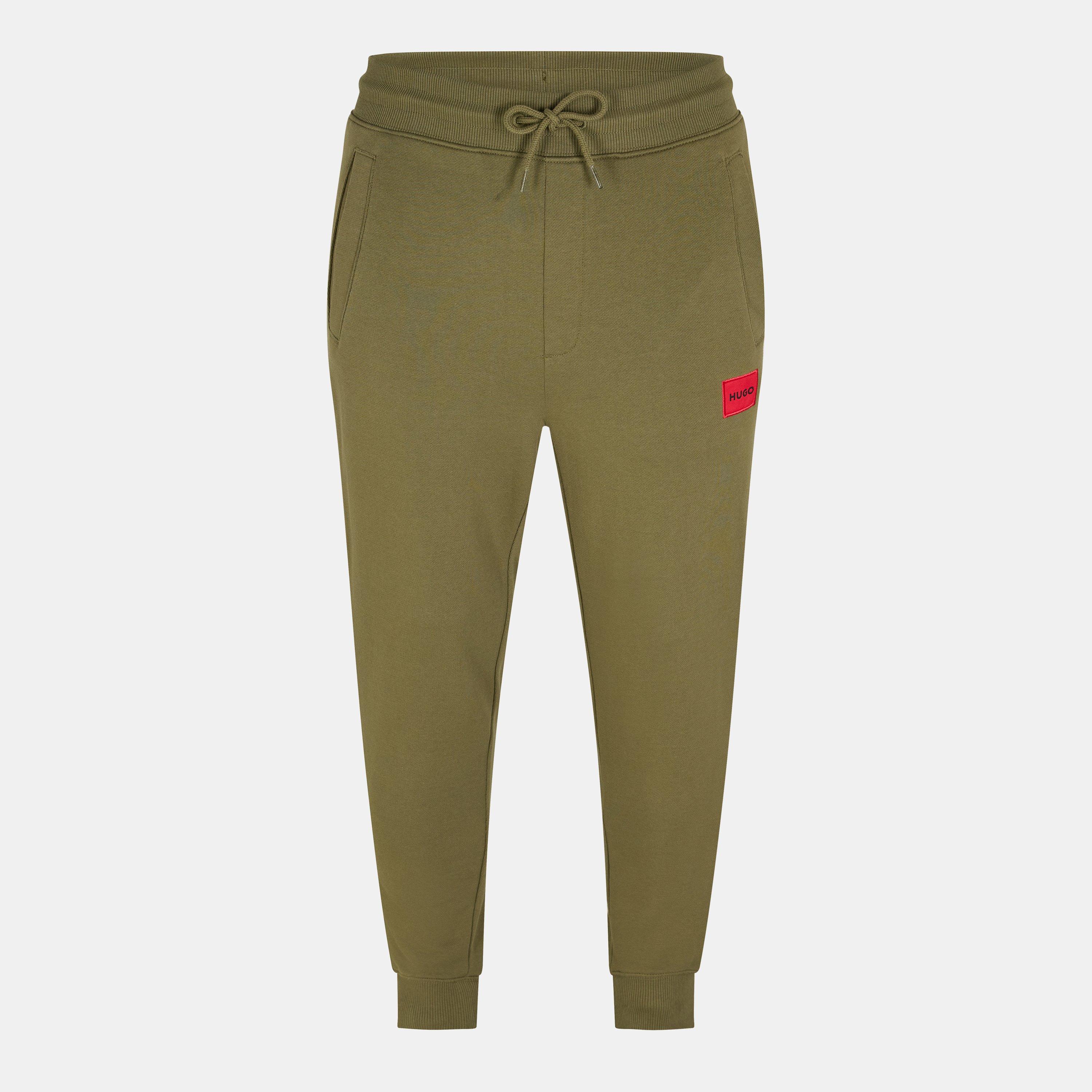 Hugo Mens HUGO Doak Closed Hem Jogging Bottoms with Logo Detail - Open Green 389 - XL
