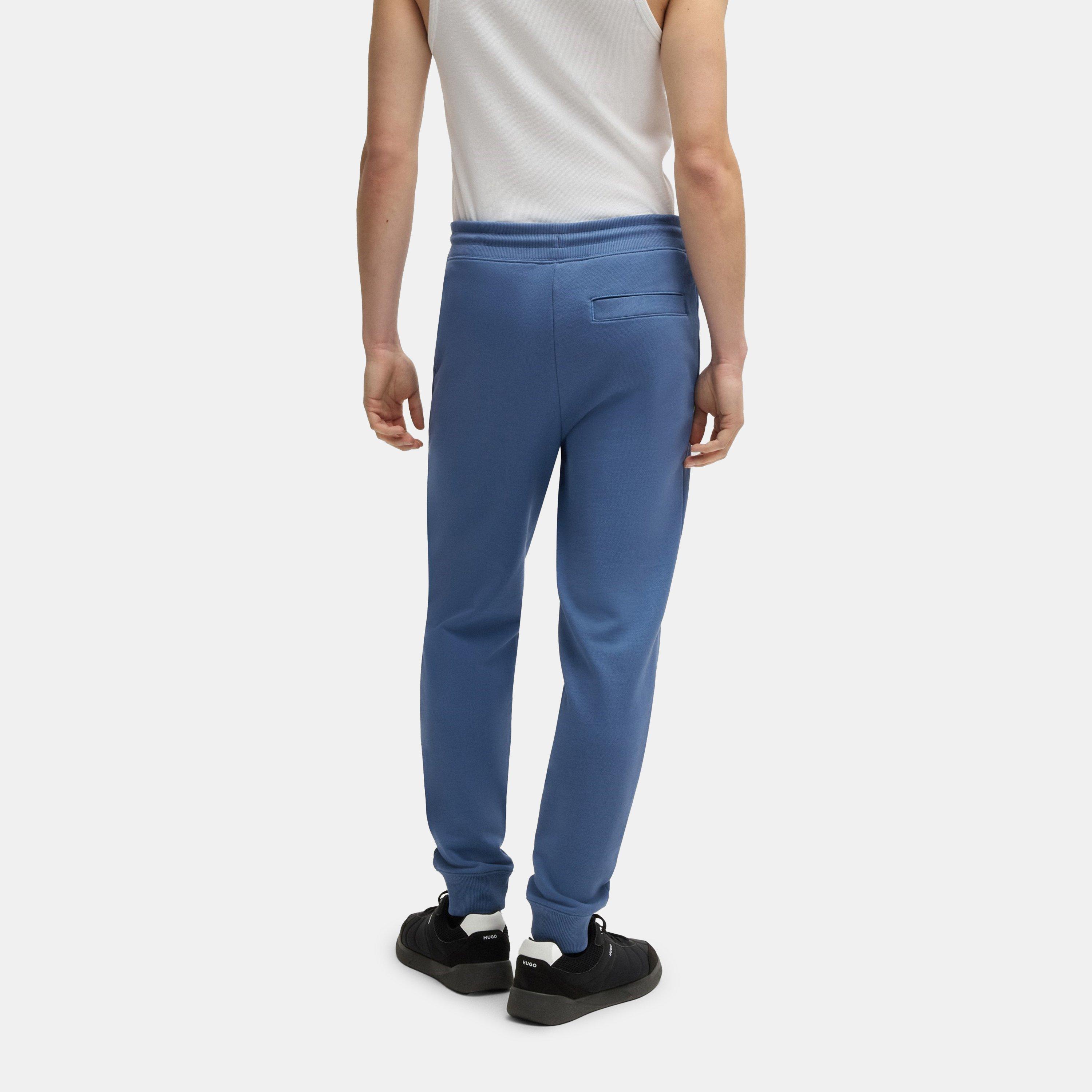 Open Blue - Hugo - Mens HUGO Doak Closed Hem Jogging Bottoms with Logo Detail - 3