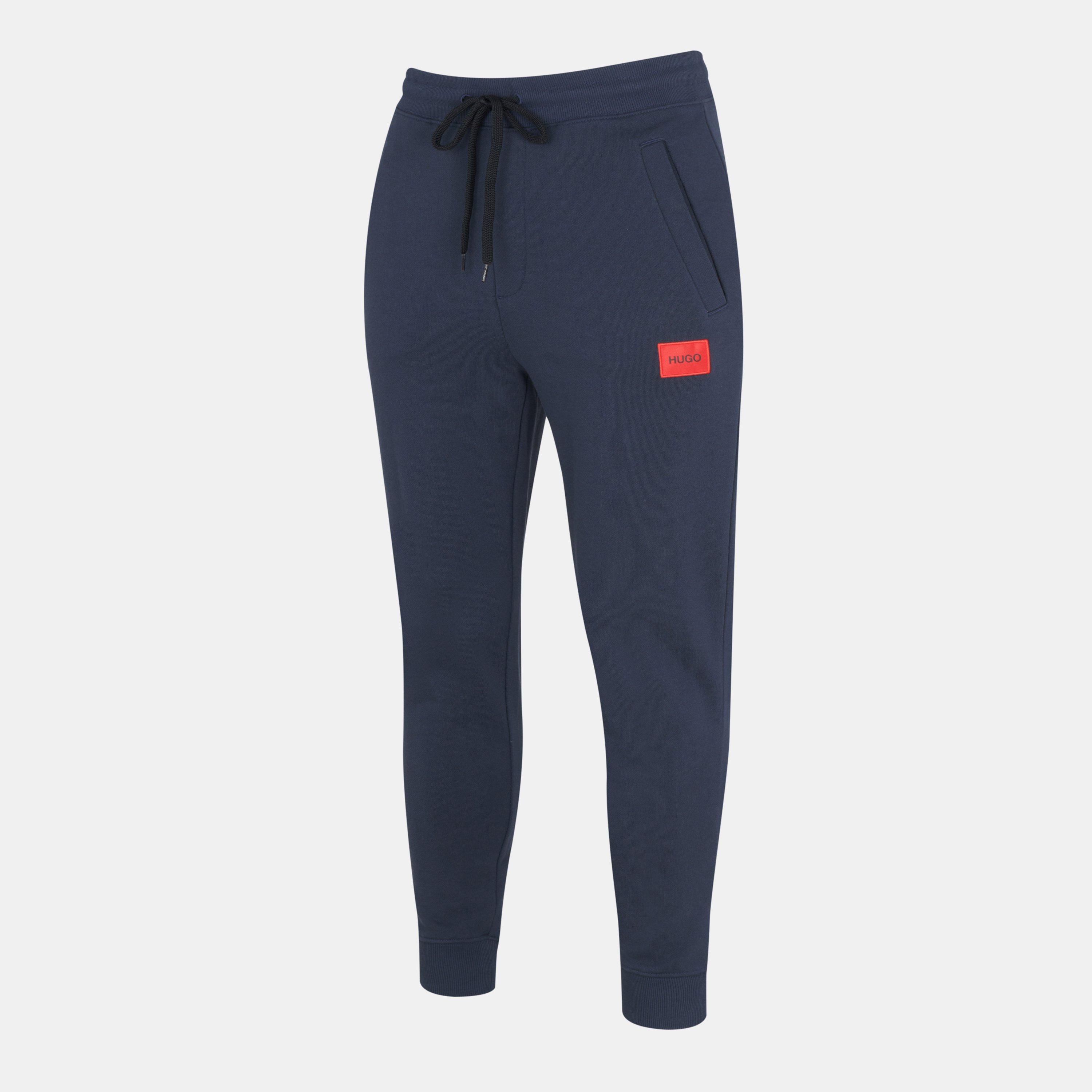 Marineblau 405 - Hugo - Mens HUGO Doak Closed Hem Jogging Bottoms with Logo Detail - 2