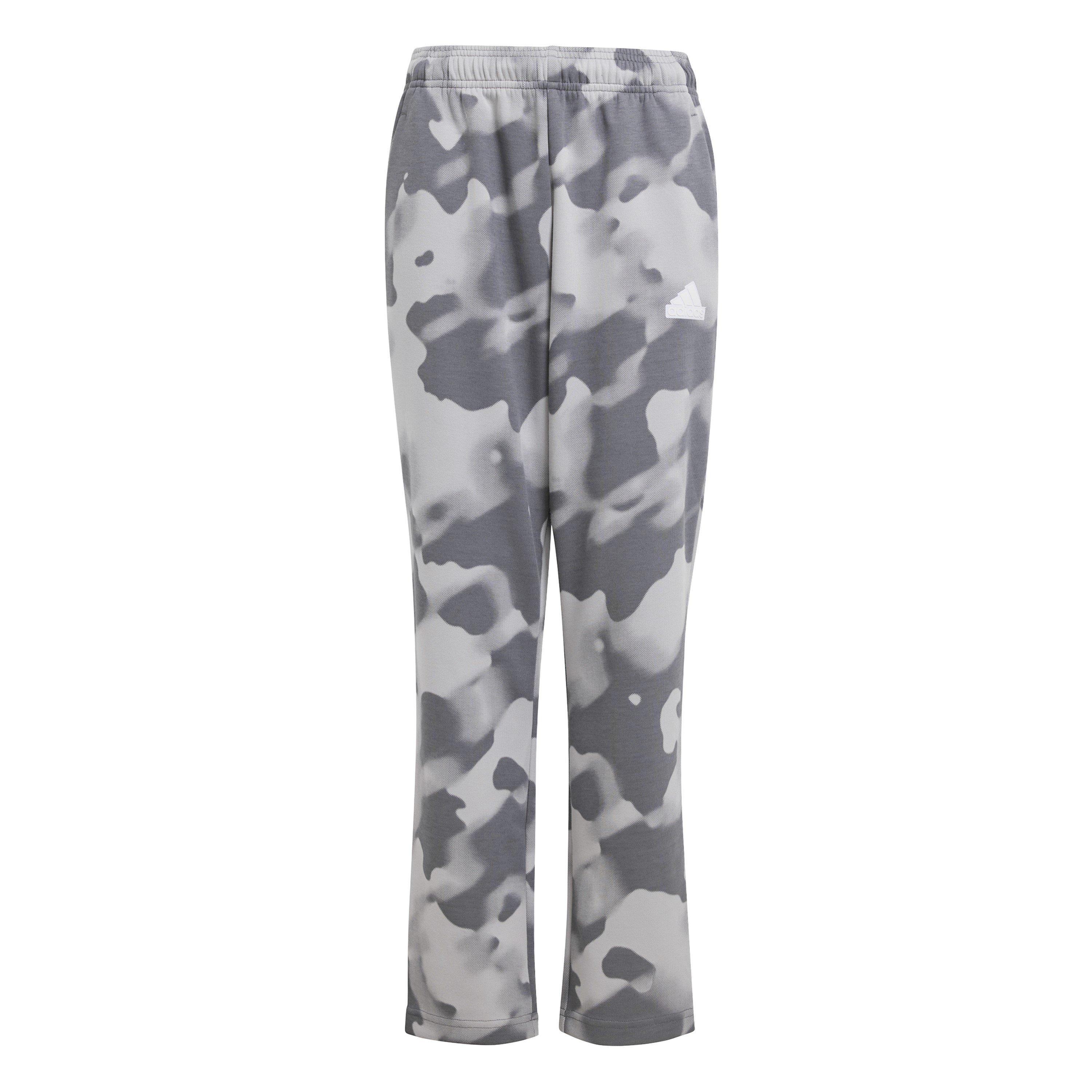 Grey/Grey/White - adidas - Unisex Kids Fi All Over Print Fleece Joggers - 1