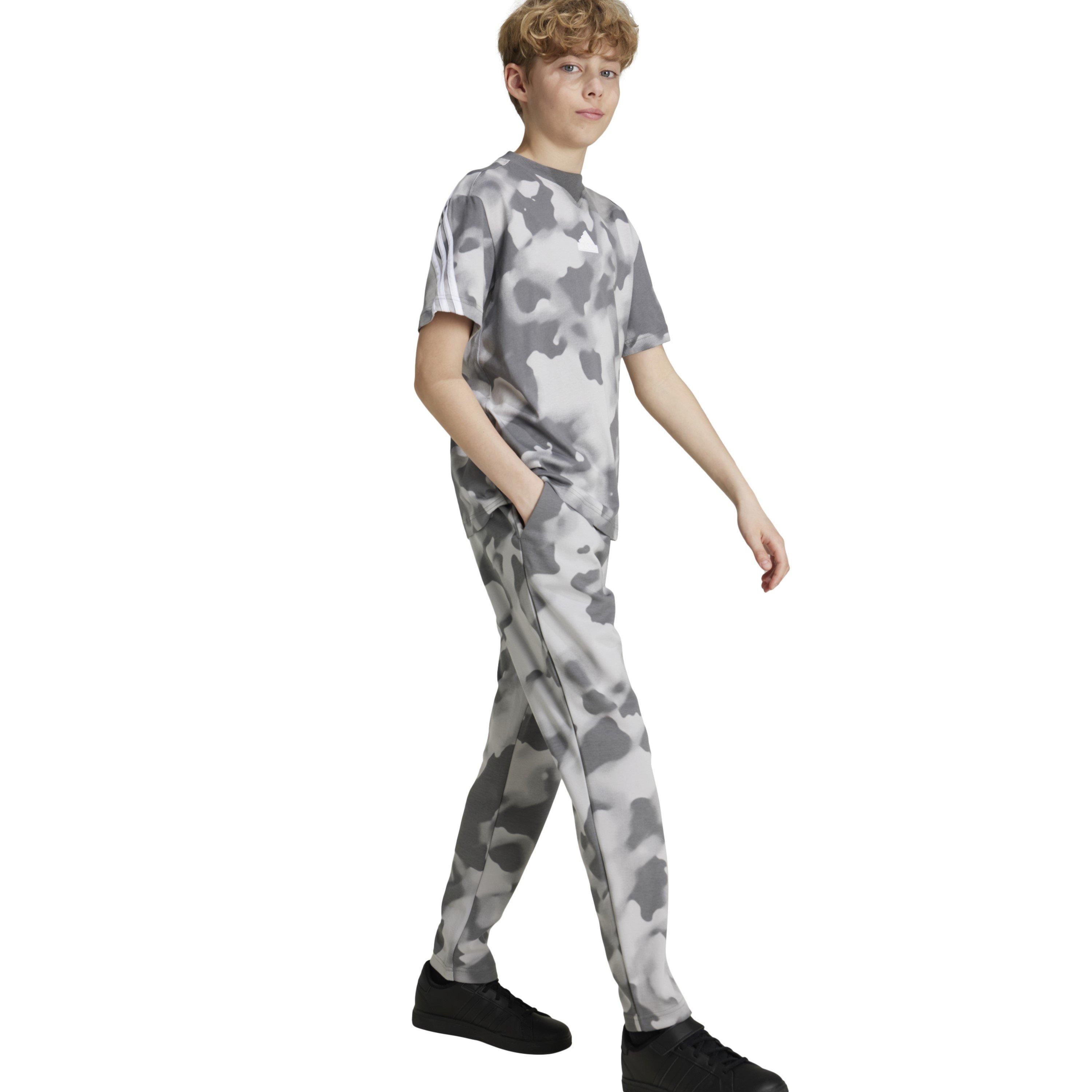 Grau/Grau/Weiß - adidas - Kids Fi All Over Print Fleece Joggers - 6