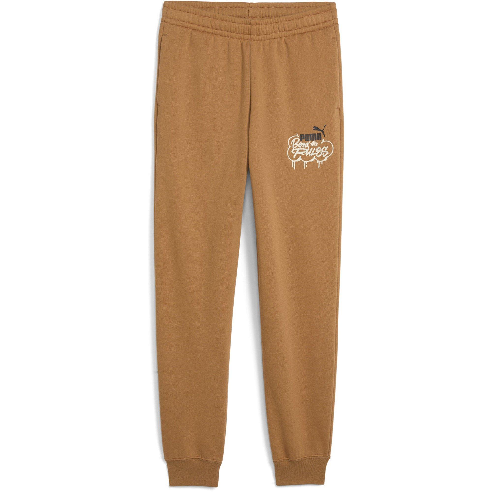 Gesmolten karamel - Puma - Unisex Kids' Closed Hem Fleece Jogging Bottoms - 1