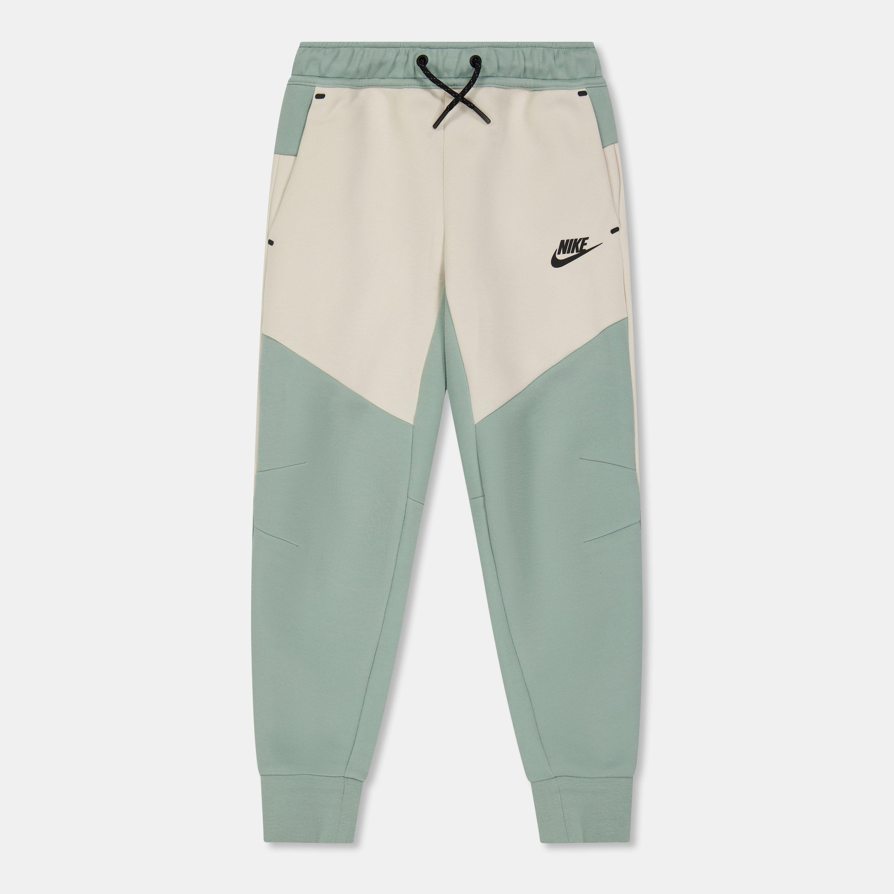 Nike Boys Sportswear Tech Fleece Big Kids' Pants - Sage/Plum - 9-10 (M)