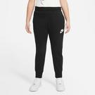 Noir/Blanc - Nike - Sportswear Club Big Kids' (Girls') French Terry Pants - 3