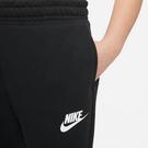 Noir/Blanc - Nike - Sportswear Club Big Kids' (Girls') French Terry Pants - 5