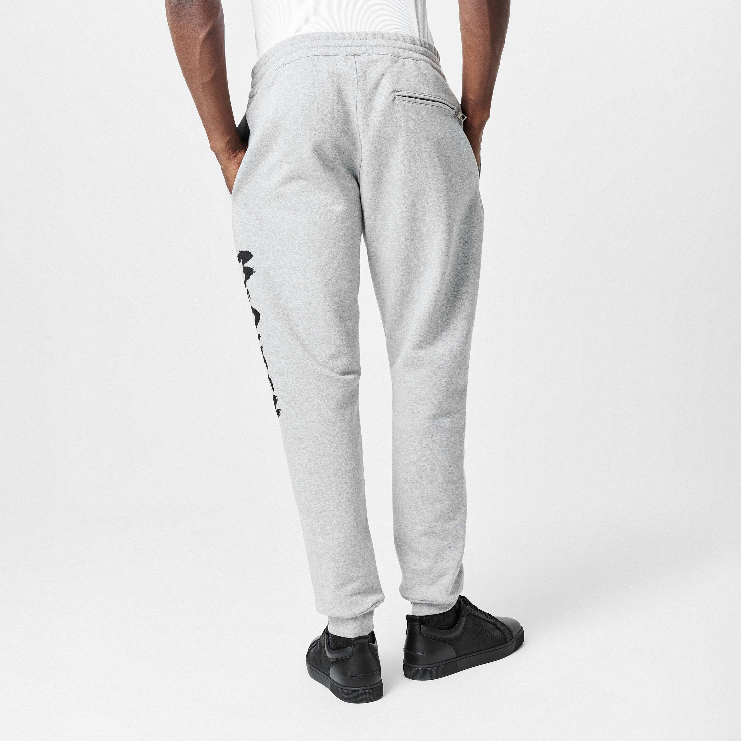 Grey/Black 0902 - Alexander McQueen - Graffiti Joggers - 4