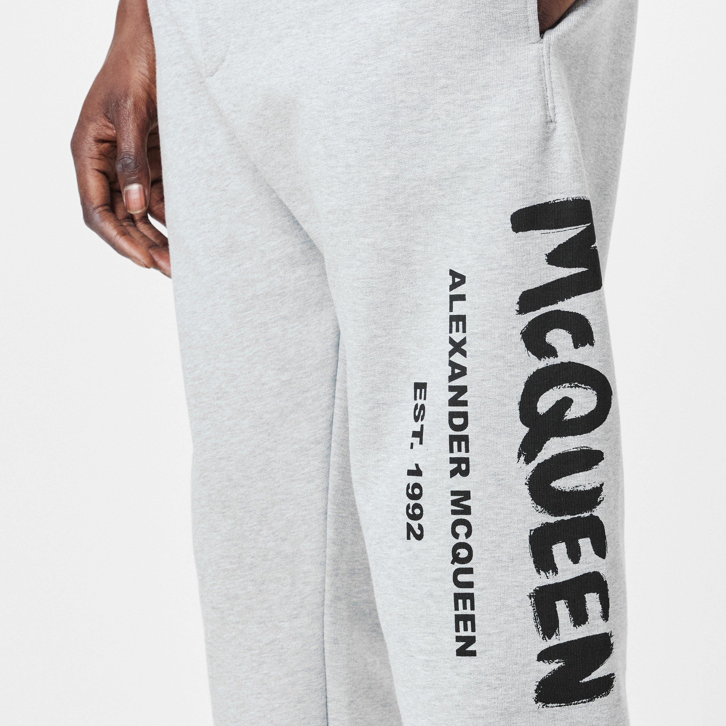 Grey/Black 0902 - Alexander McQueen - Graffiti Joggers - 5