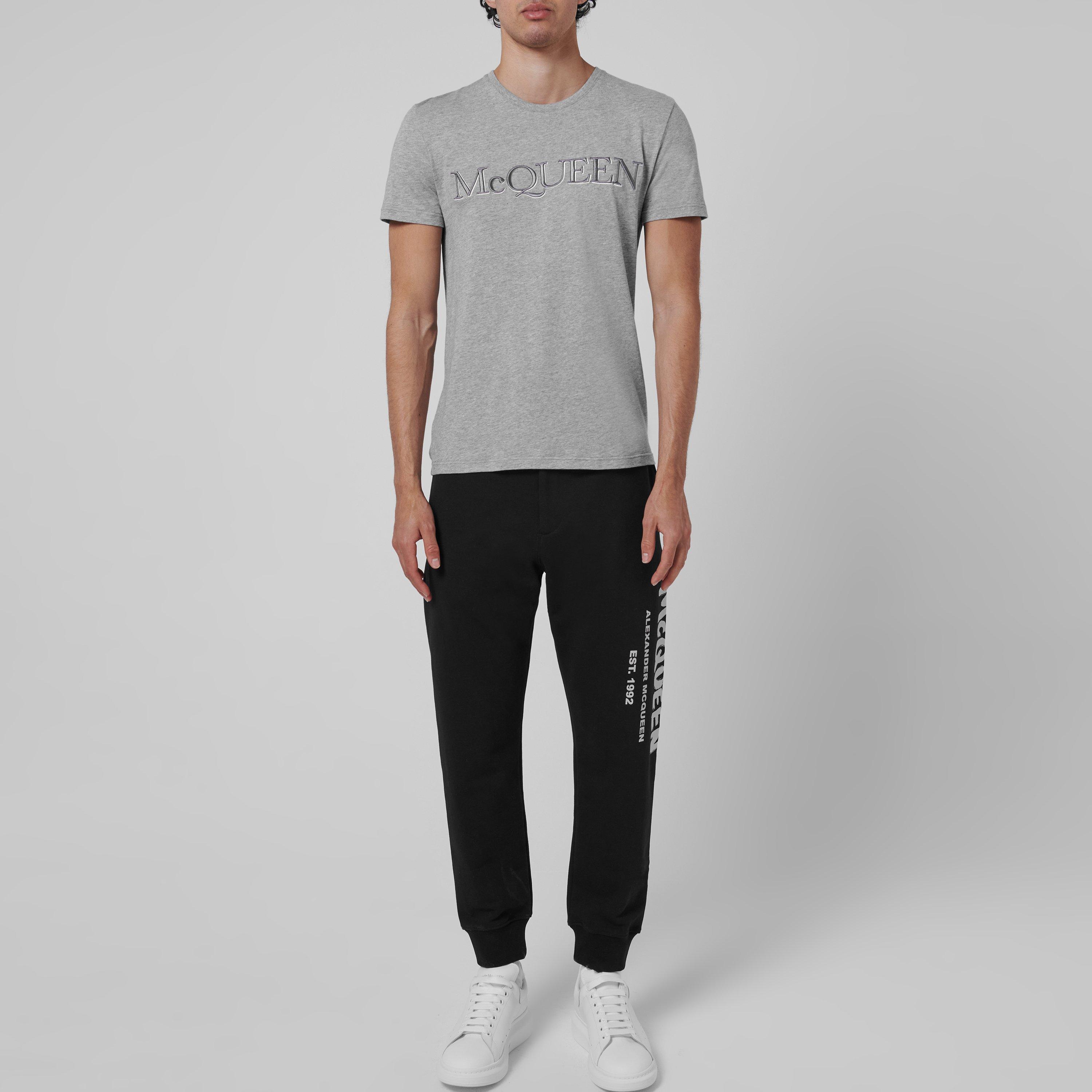 Black/Wht 0901 - Alexander McQueen - Graffiti Joggers - 2