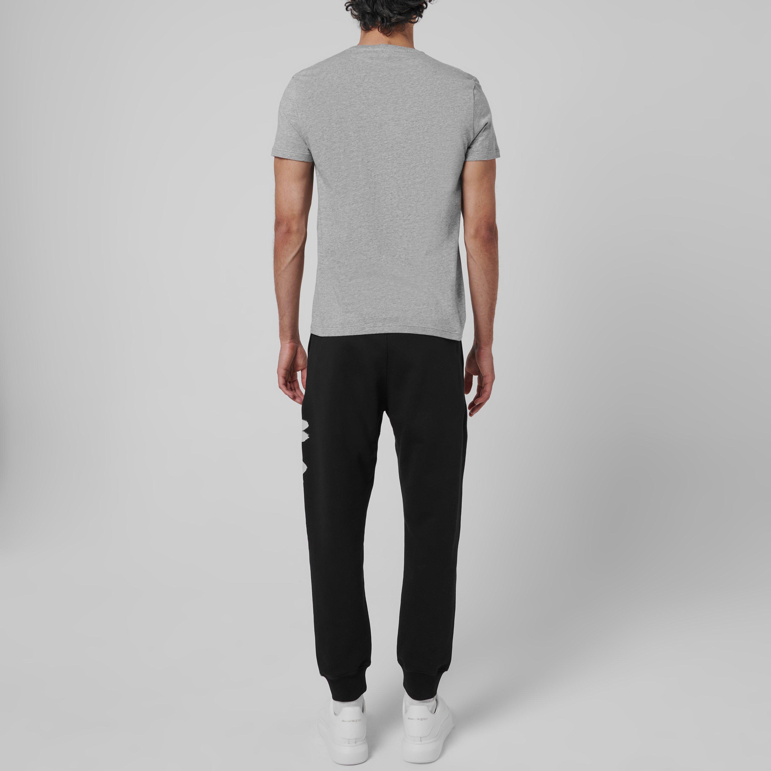 Black/Wht 0901 - Alexander McQueen - Graffiti Joggers - 4